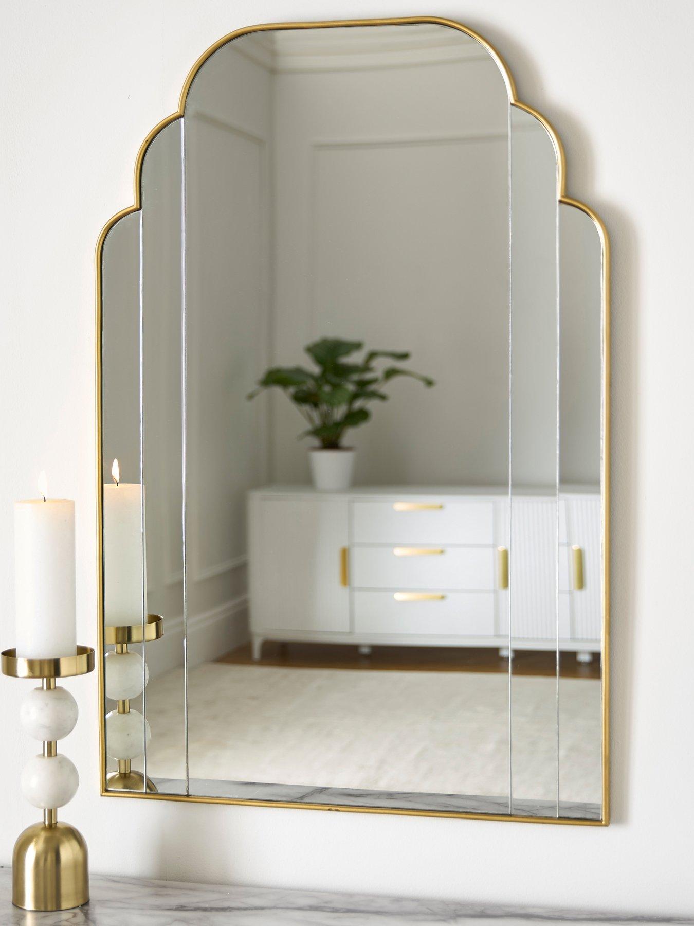 The Very Collection Fluted Edge Wall Mirror 60x90cm