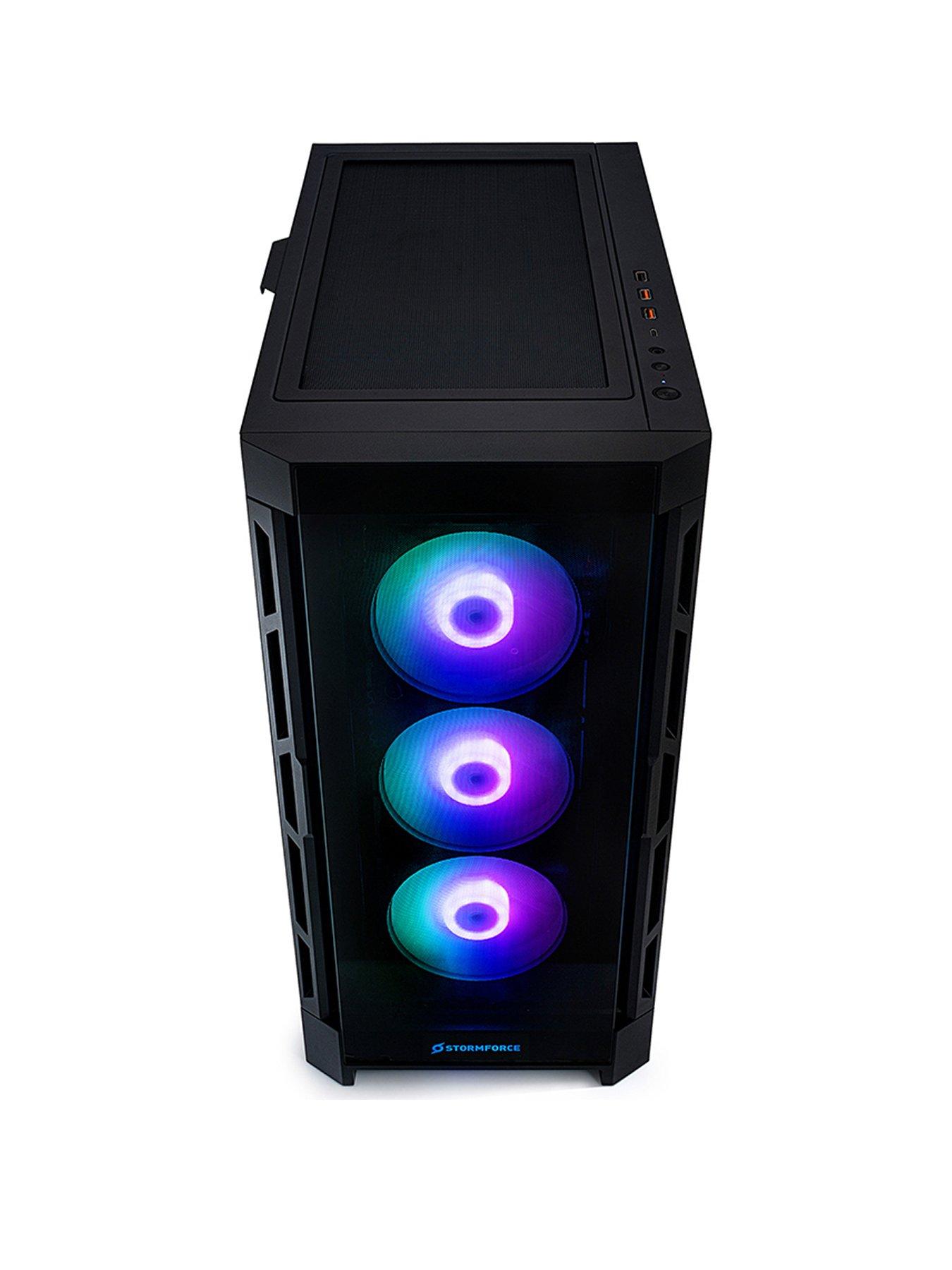 stillFront image of stormforce-duoface-gaming-desktop-geforce-rtx-5070-tinbspamd-ryzen-7-32gb-ram-2tb-ssd-black
