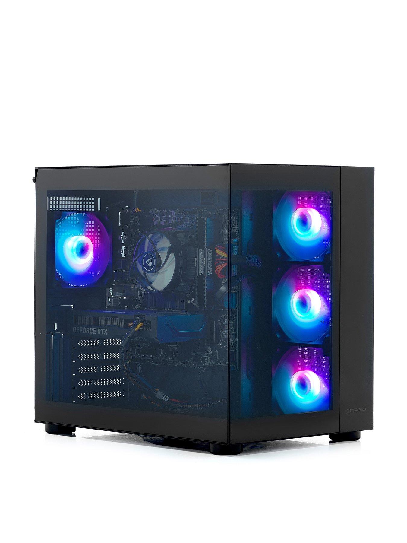 Image 1 of 6 of Stormforce FV150 Gaming Desktop - GeForce RTX 5070 Ti, Intel Core i5, 32GB RAM, 2TB SSD - Black