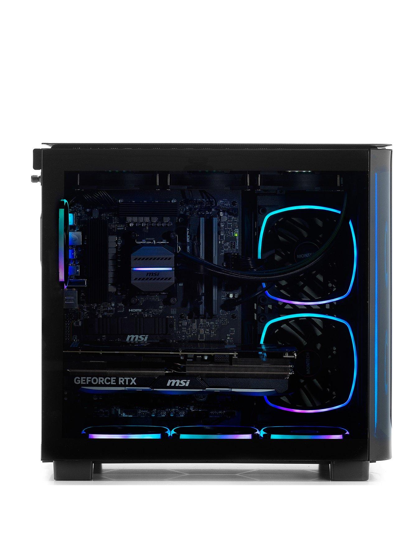  image of stormforce-vortex-king-95-gaming-desktop-geforce-rtx-5090-intel-core-ultra-7-32gb-ram-2tb-ssd-black