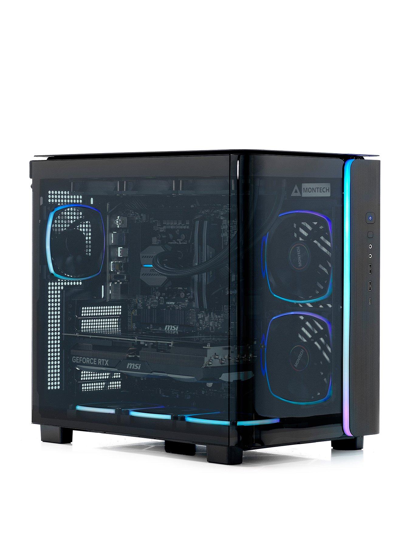  image of stormforce-vortex-king-95-gaming-desktop-geforce-rtx-5090-intel-core-ultra-9-64gb-ram-4tb-ssd-black
