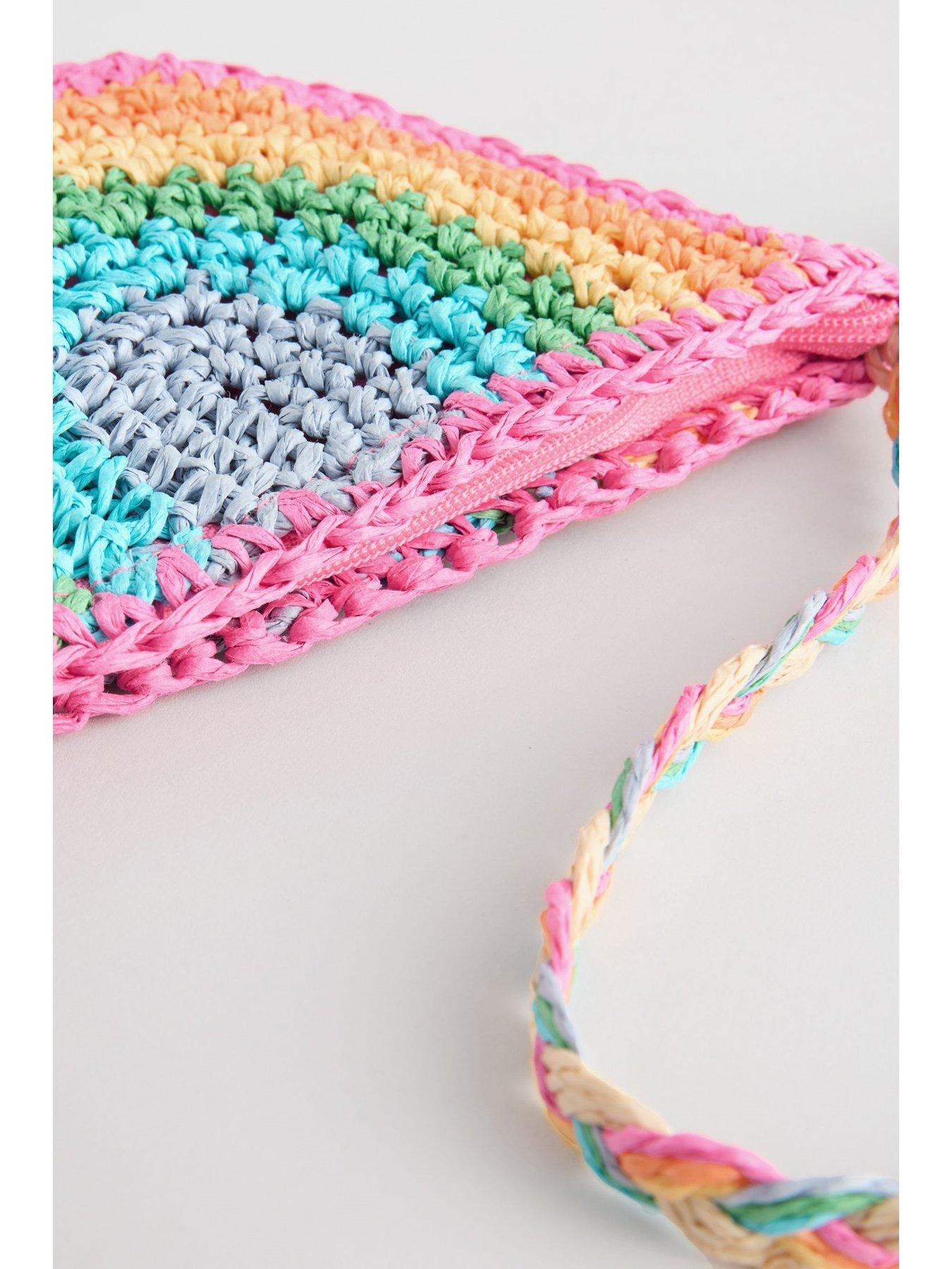  image of little-bird-rainbow-straw-bag-multi