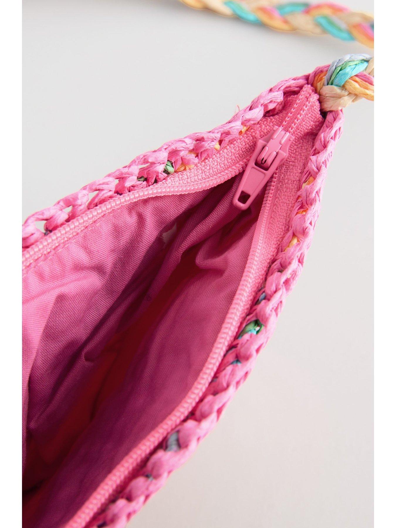  image of little-bird-rainbow-straw-bag-multi