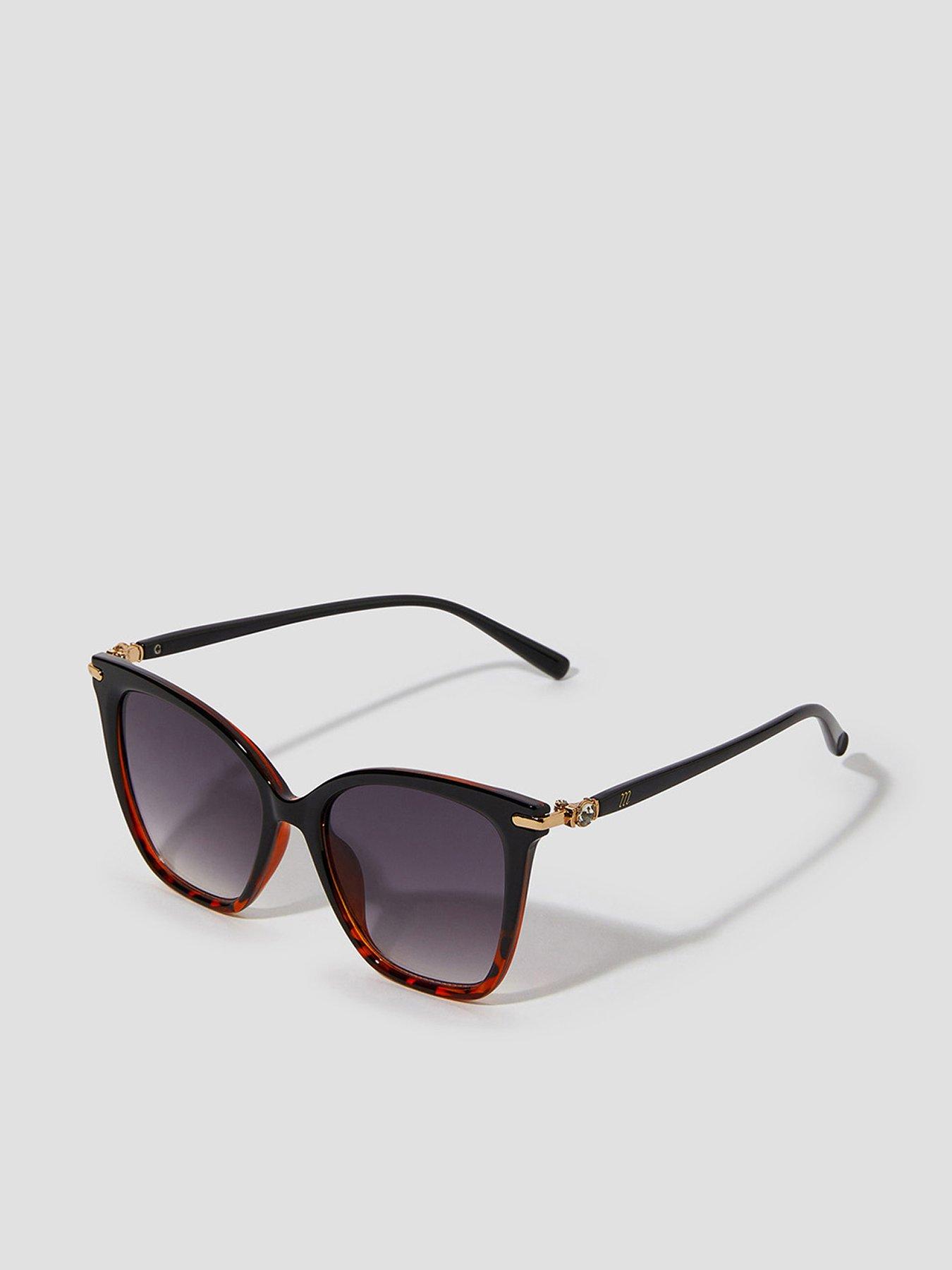 Image 1 of 3 of Monsoon Ombre Cat Eye Sunglasses - Brown