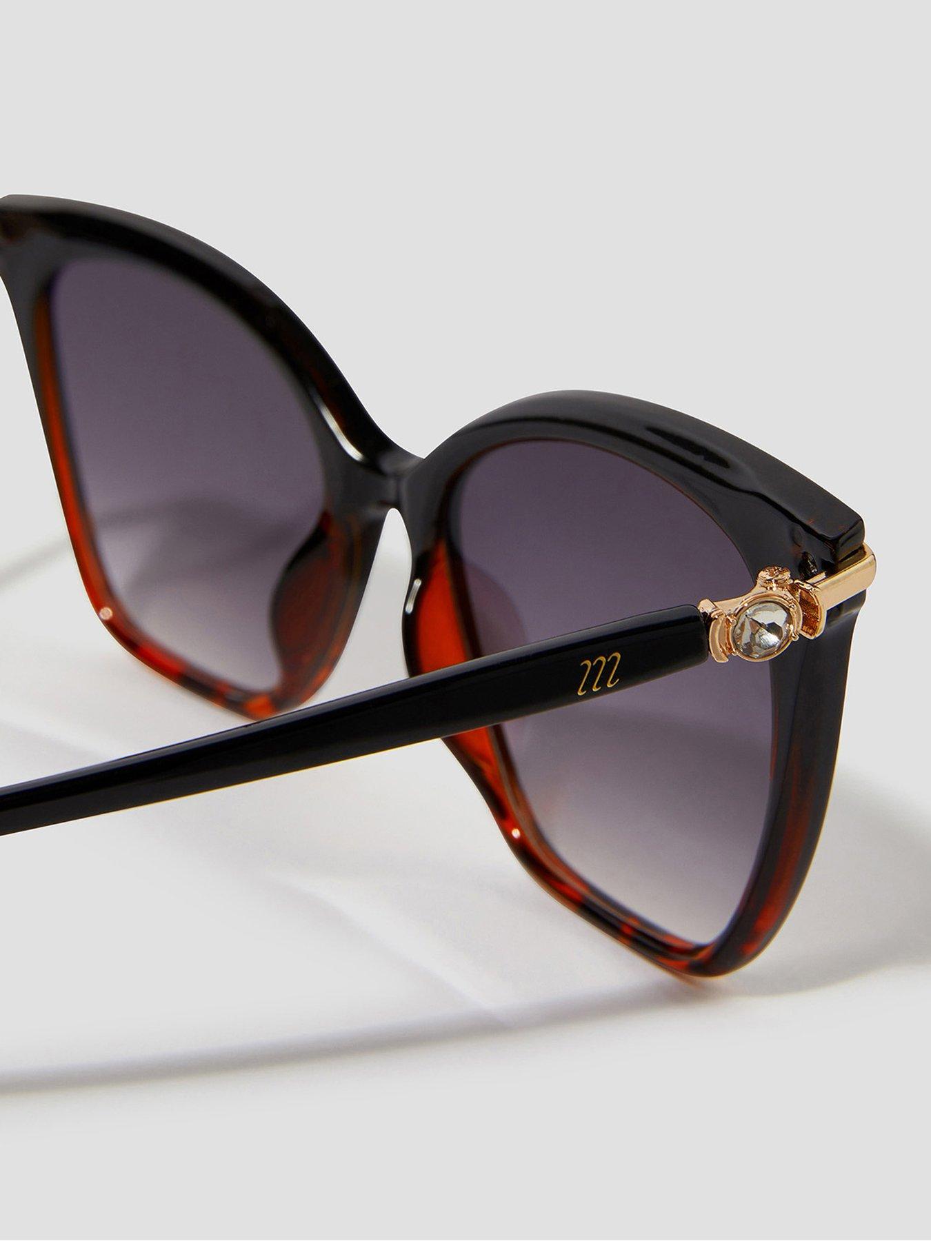 Image 3 of 3 of Monsoon Ombre Cat Eye Sunglasses - Brown