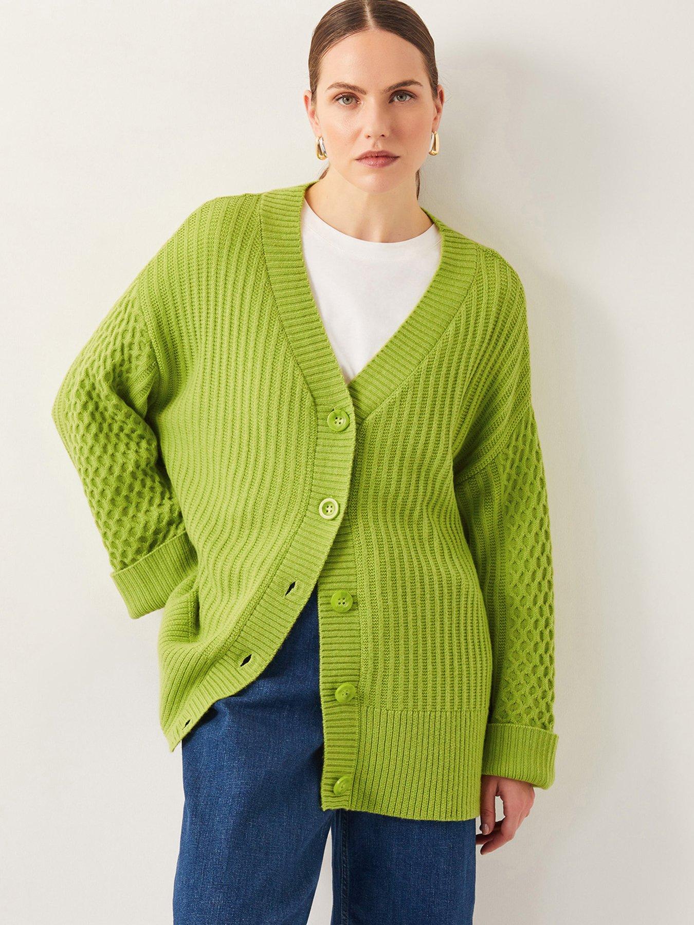 undefined Opal Oversized Cardi - Green