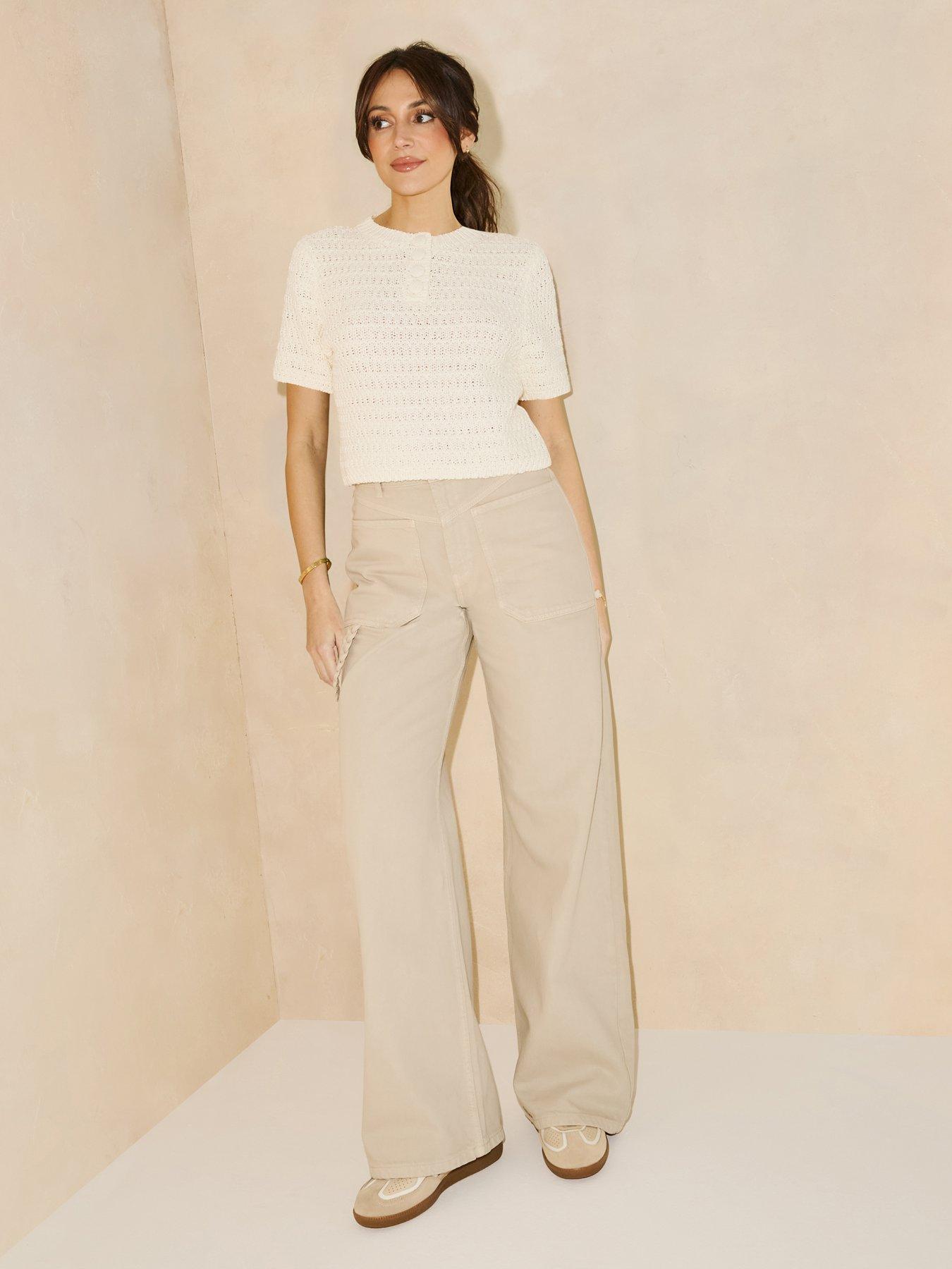 michelle-keegan-rope-wide-leg-jean-beige