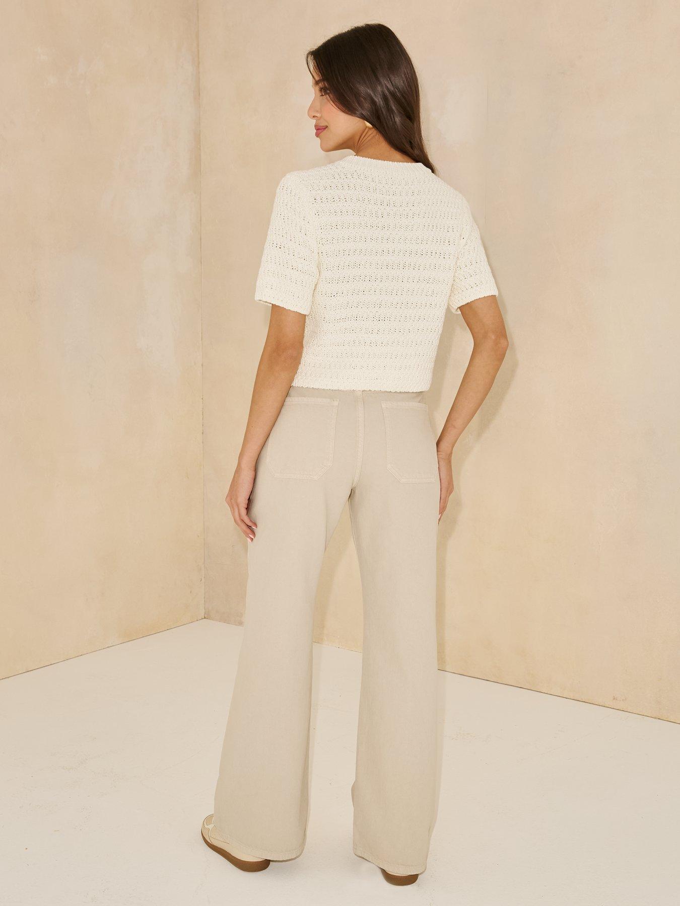 stillFront image of michelle-keegan-rope-wide-leg-jean-beige
