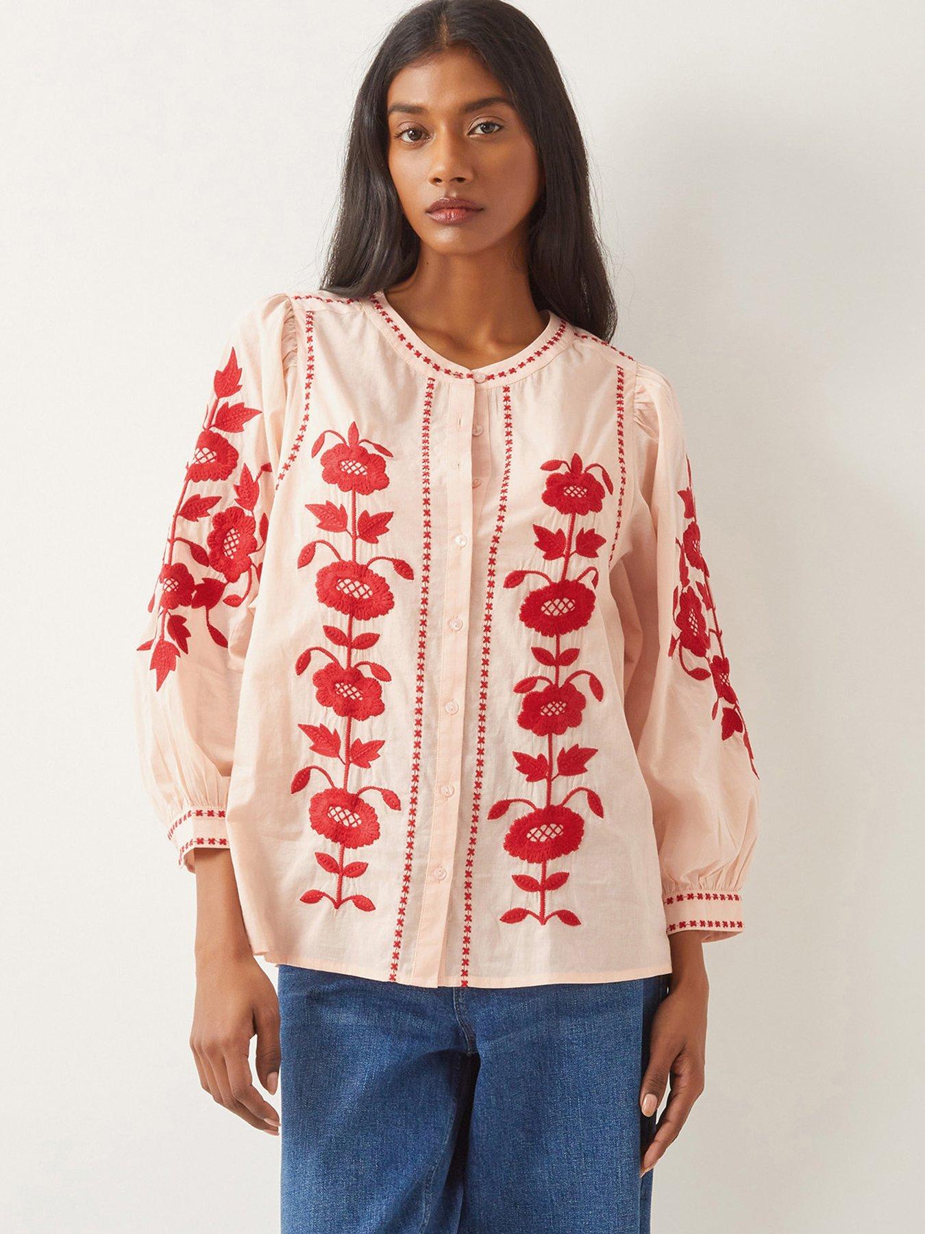undefined Bronte Embellished Top - Pink