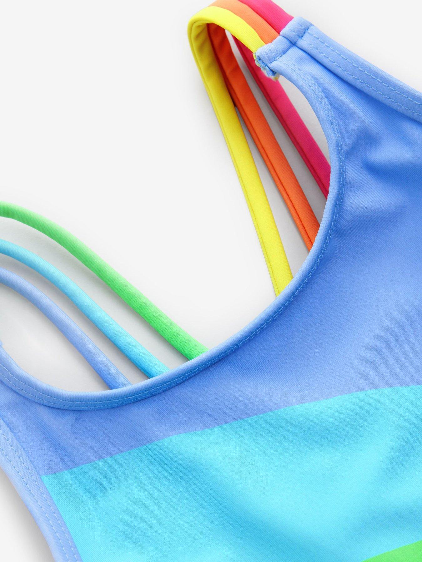 stillFront image of little-bird-rainbow-swimsuit-multi