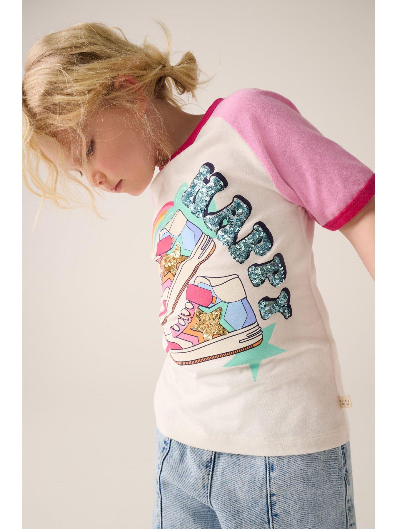  image of little-bird-happy-trainer-t-shirt-multi