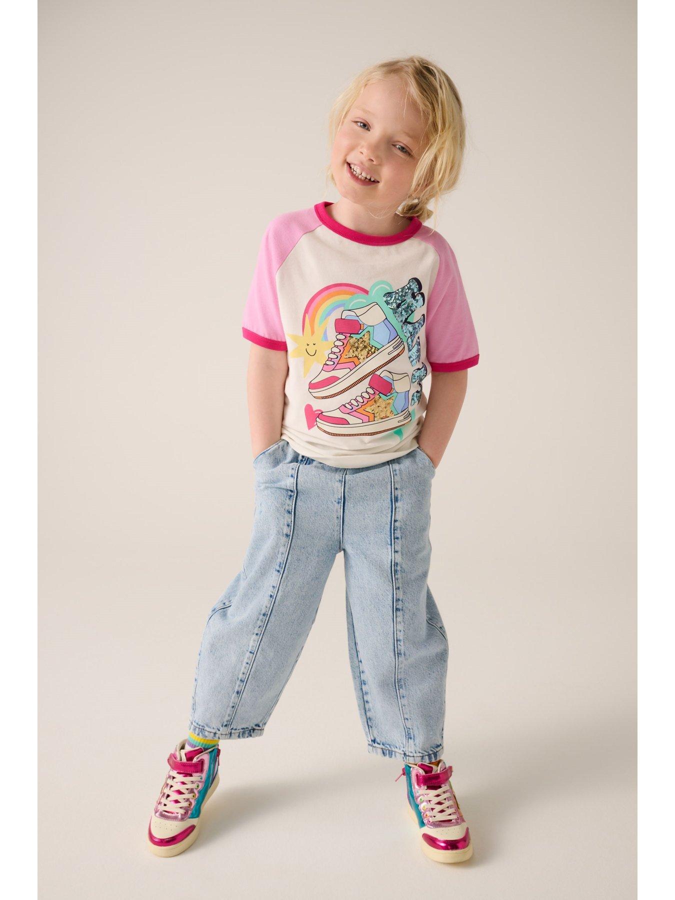  image of little-bird-happy-trainer-t-shirt-multi