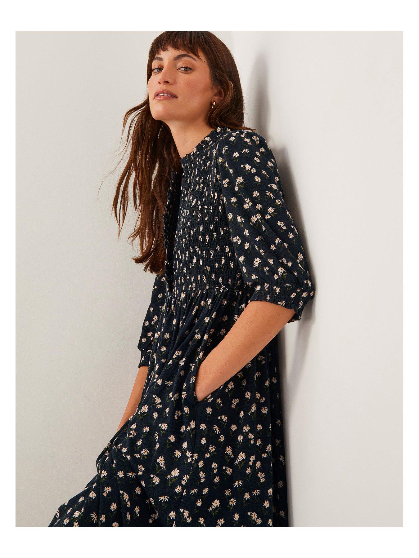 monsoon jersey dress Callie Thorpe x Monsoon Jersey Midi Wrap Dress Brown