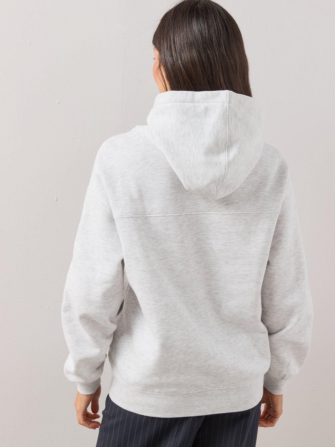 Image 2 of 7 of The Very Collection Womens Relaxed Cotton Blend Hoodie - Grey