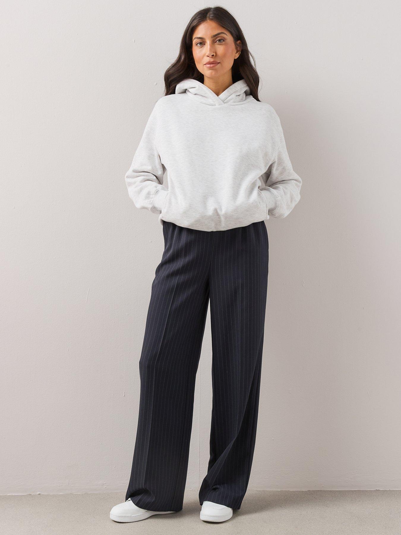 Image 3 of 7 of The Very Collection Womens Relaxed Cotton Blend Hoodie - Grey
