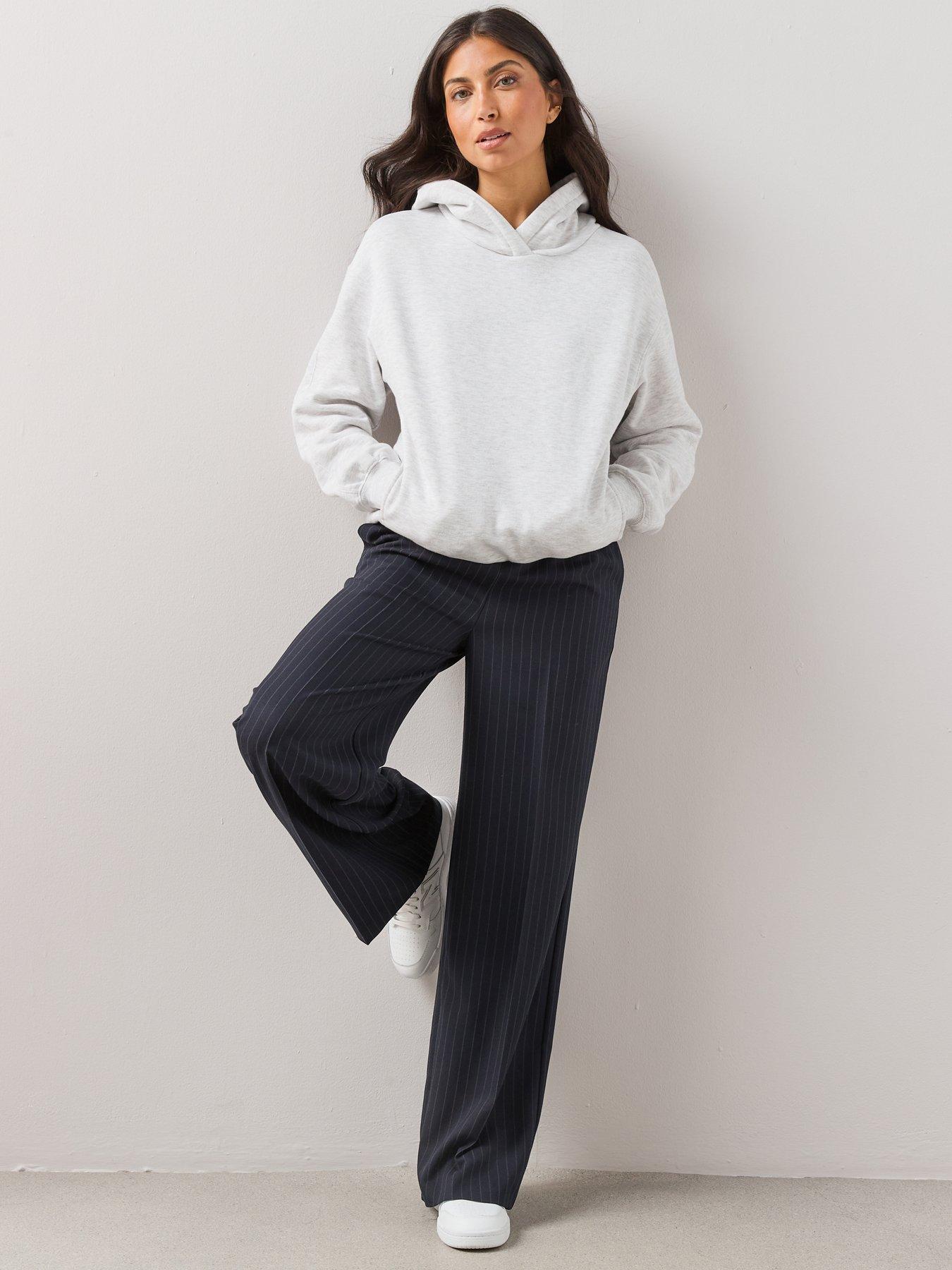 Image 6 of 7 of The Very Collection Womens Relaxed Cotton Blend Hoodie - Grey