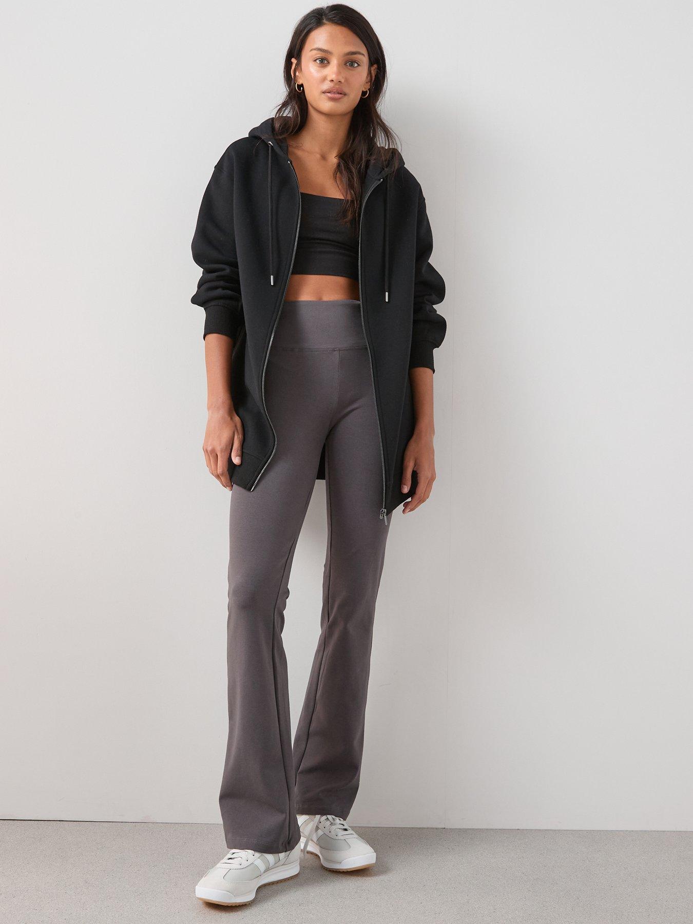 Image 3 of 6 of The Very Collection Womens Relaxed Zip Through Hoodie - Black