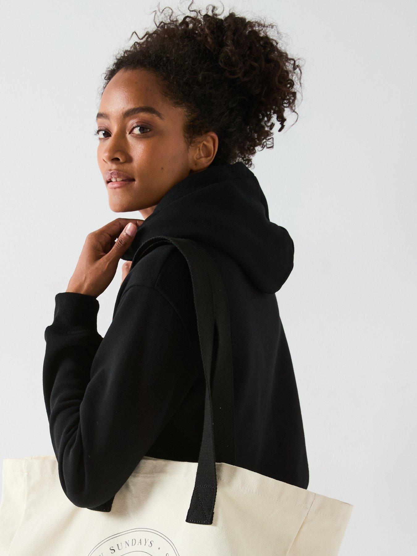 Image 5 of 6 of V by Very The Essential Longline Hoodie with Side Splits - Black