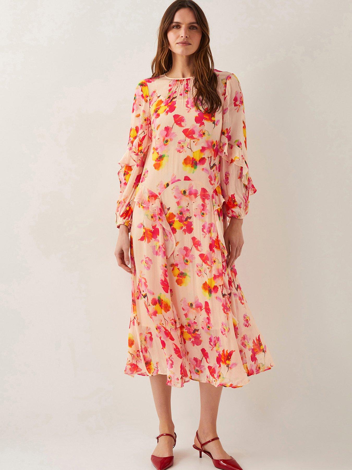 undefined Vanna Print Dress - Ivory