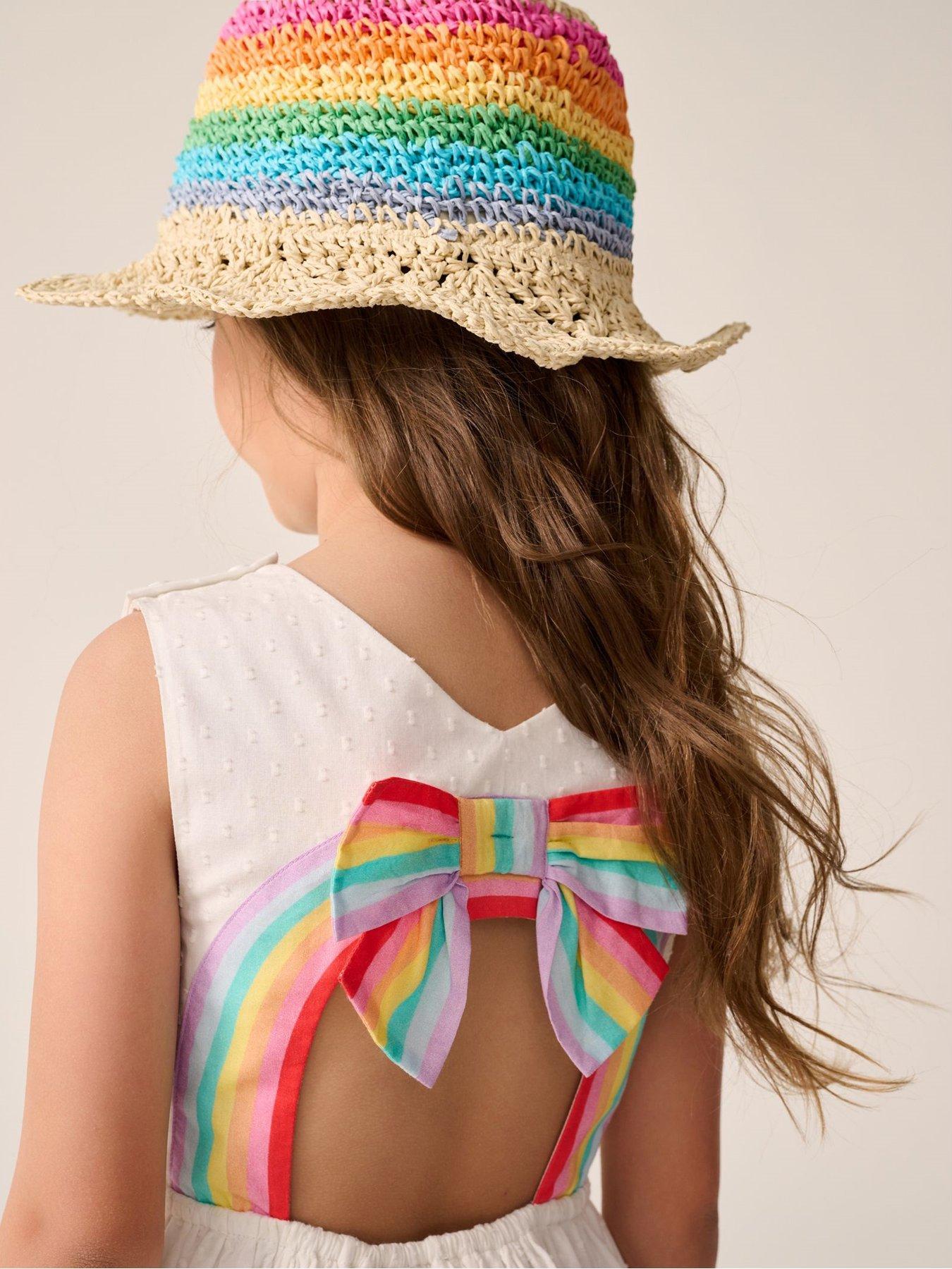 image of little-bird-rainbow-rikrak-dress-pink