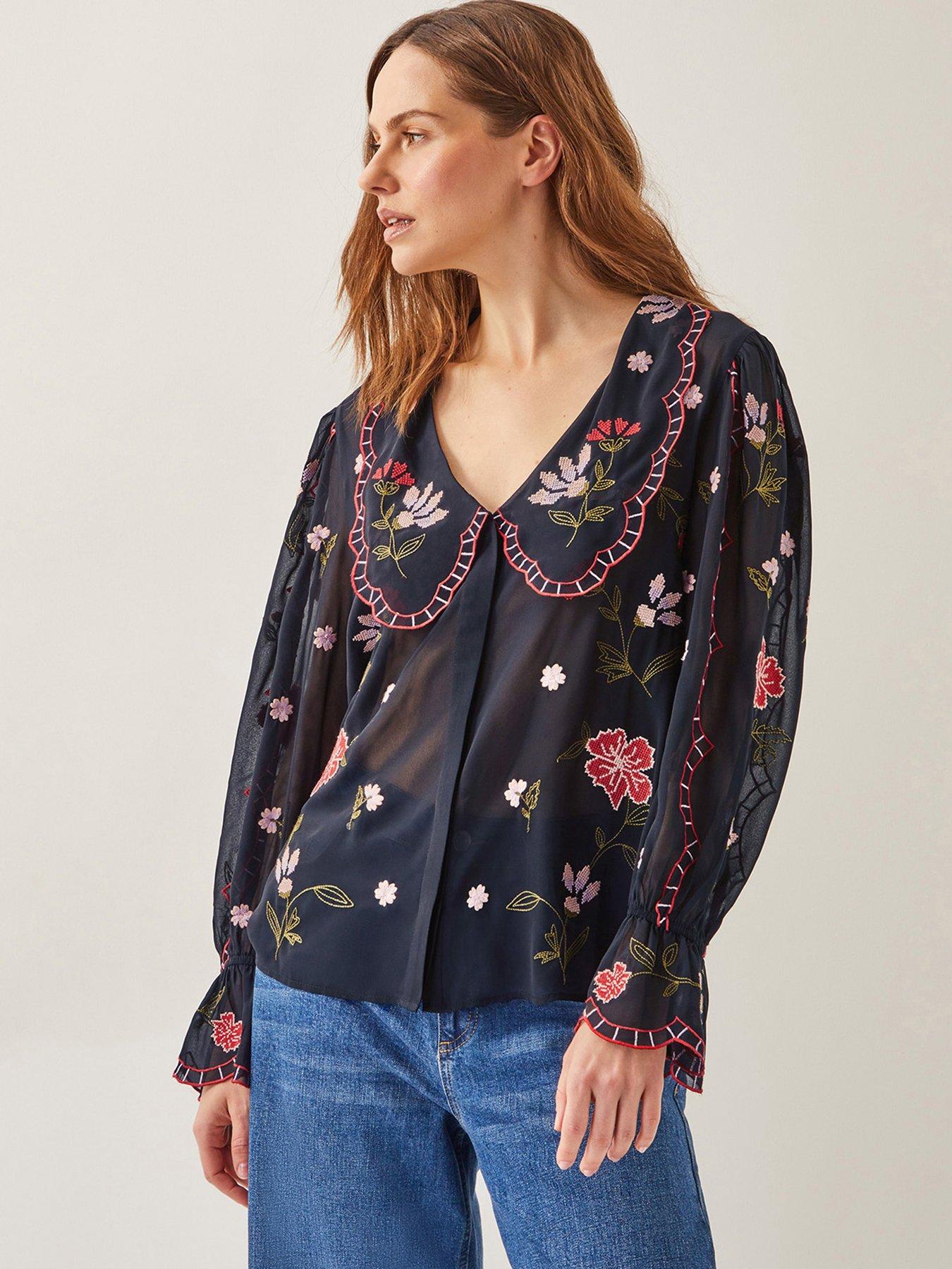 monsoon-laila-embellished-blouse-black