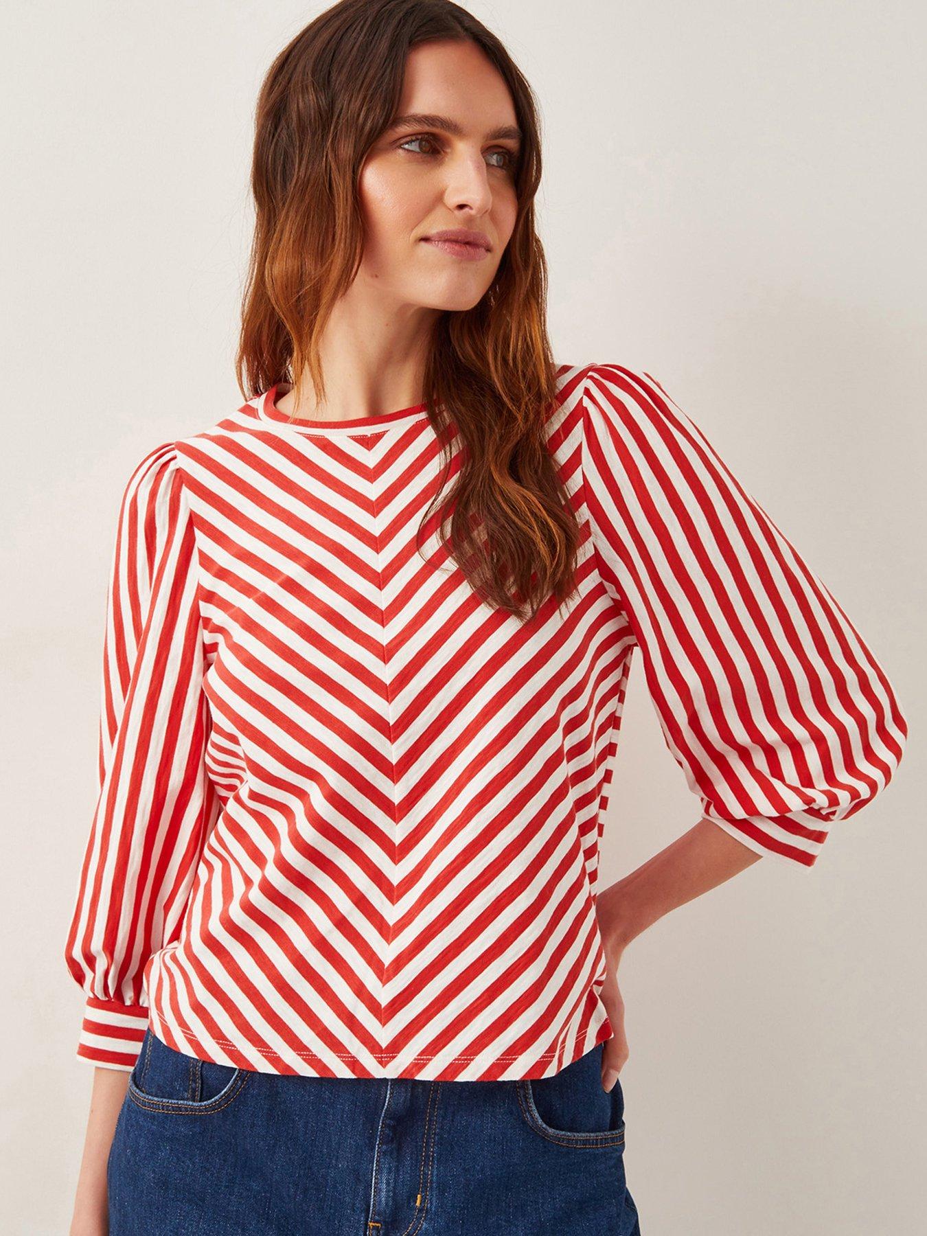 monsoon-sally-stripe-jersey-top-red