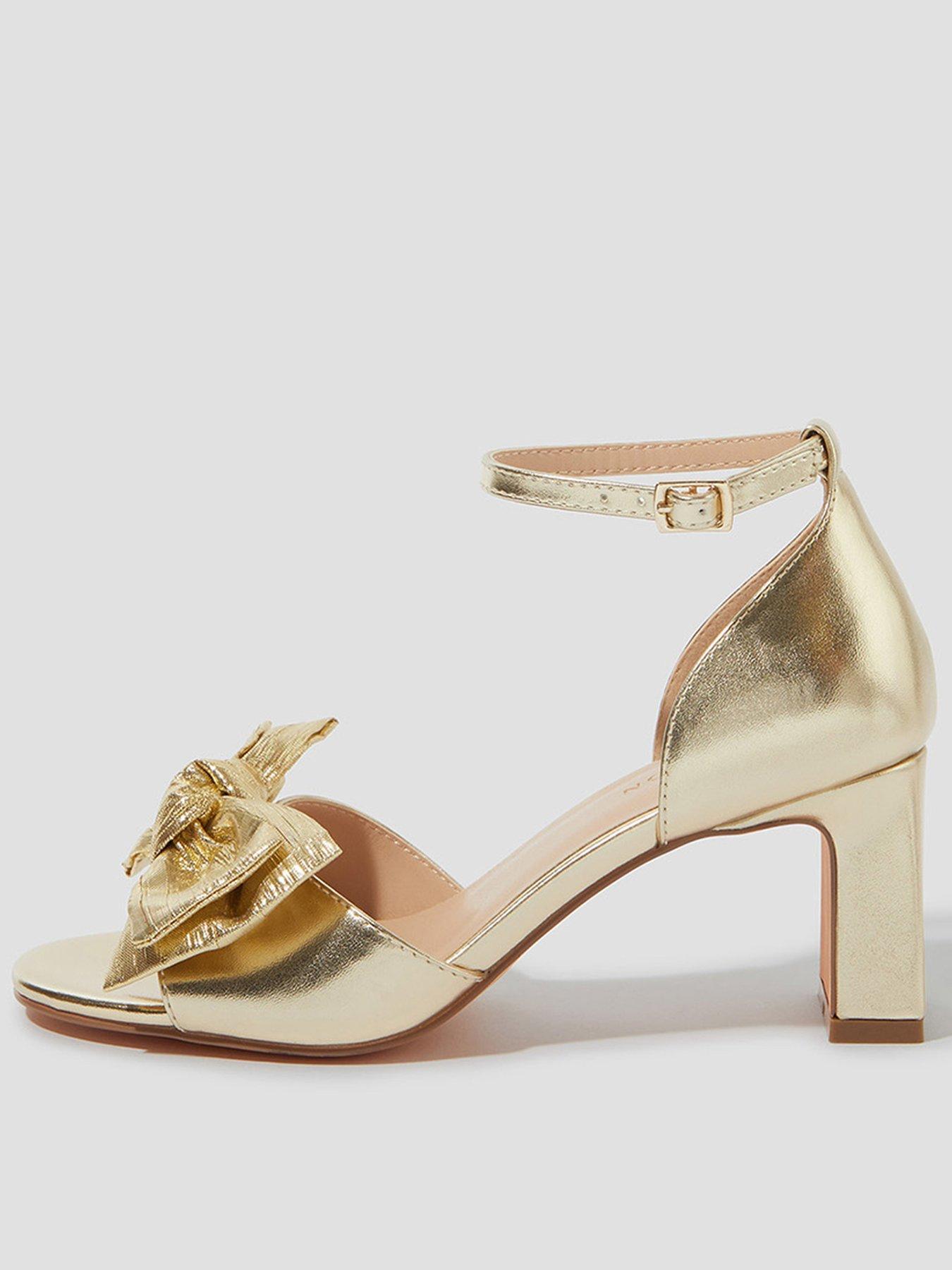 undefined Taya Bow Sandal - Gold