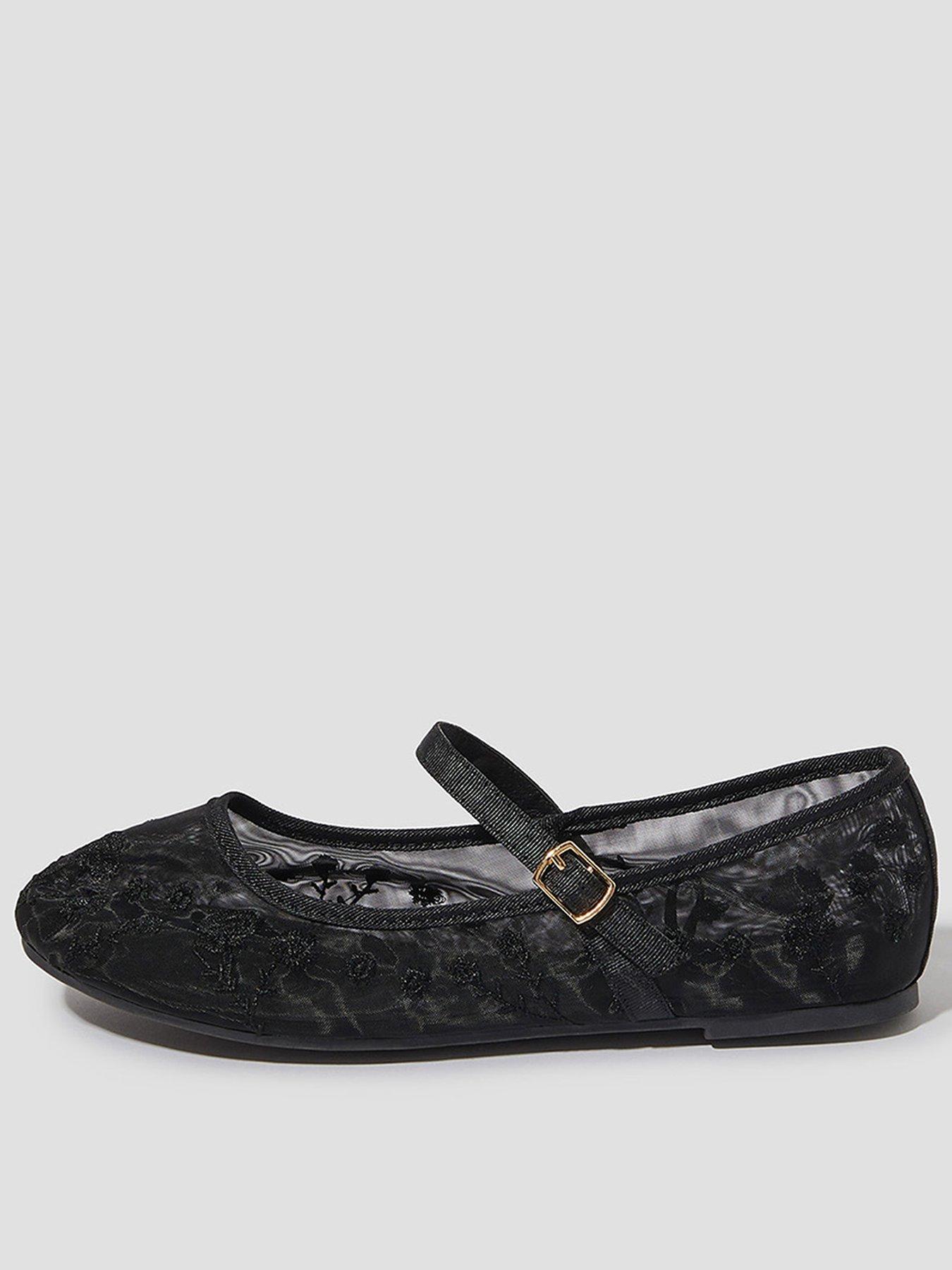 monsoon-vela-emb-mesh-ballerina-black