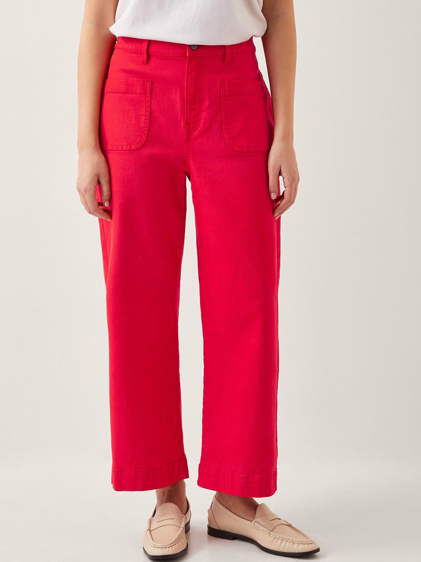 undefined Arlo Crop Jean - Red