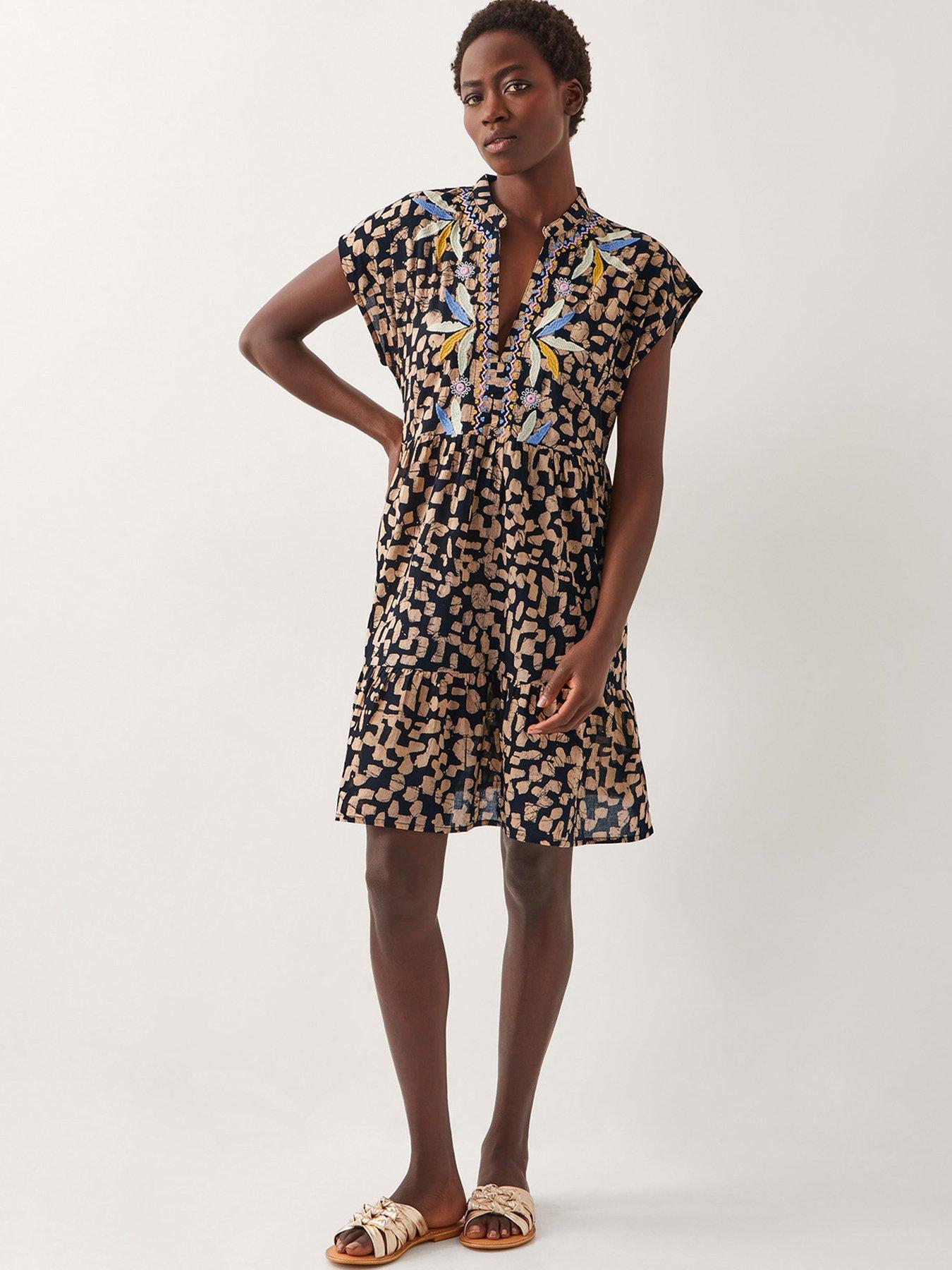 monsoon-ania-short-dress-black