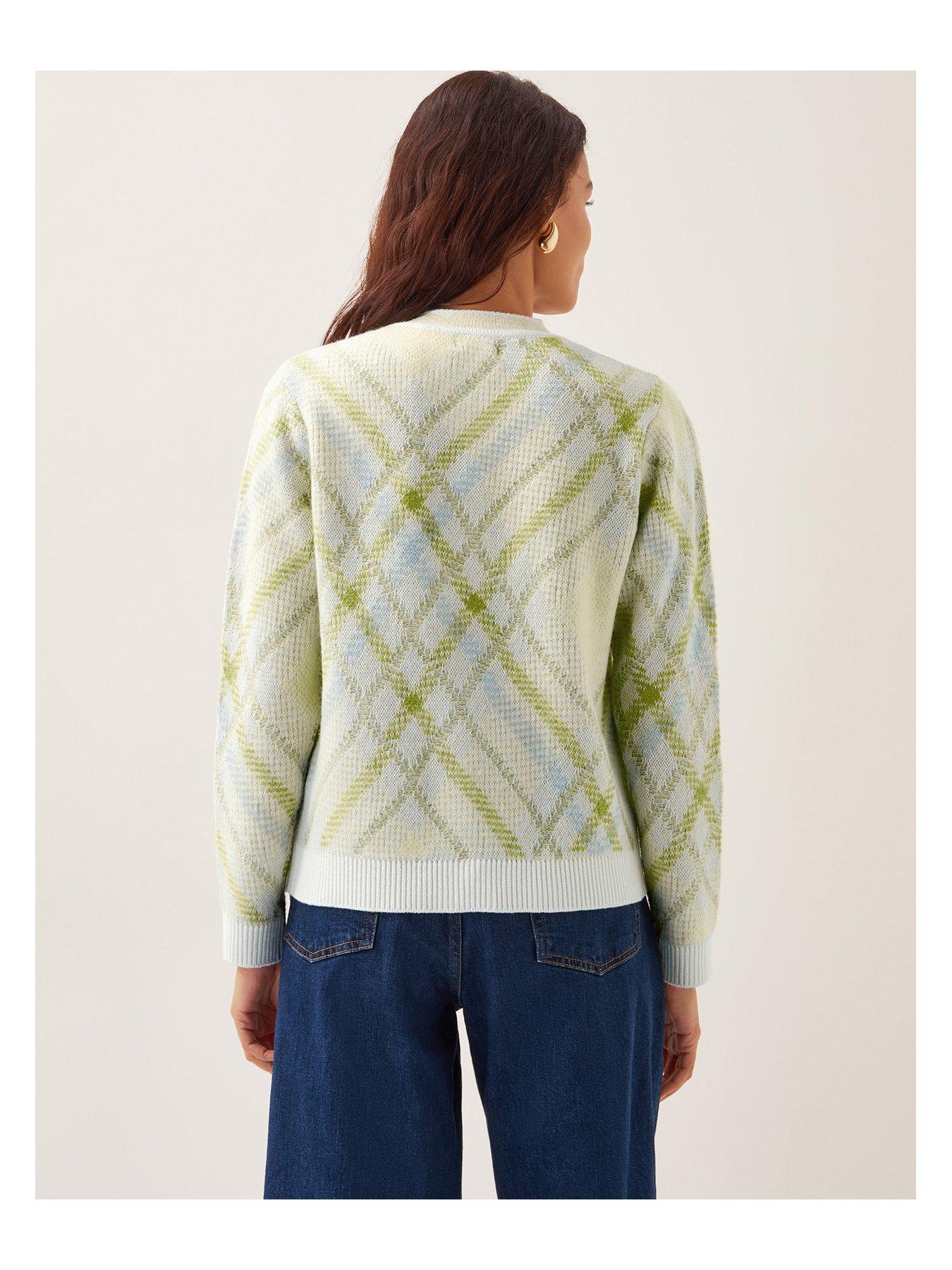  image of monsoon-ali-argyle-cardigan-ivory