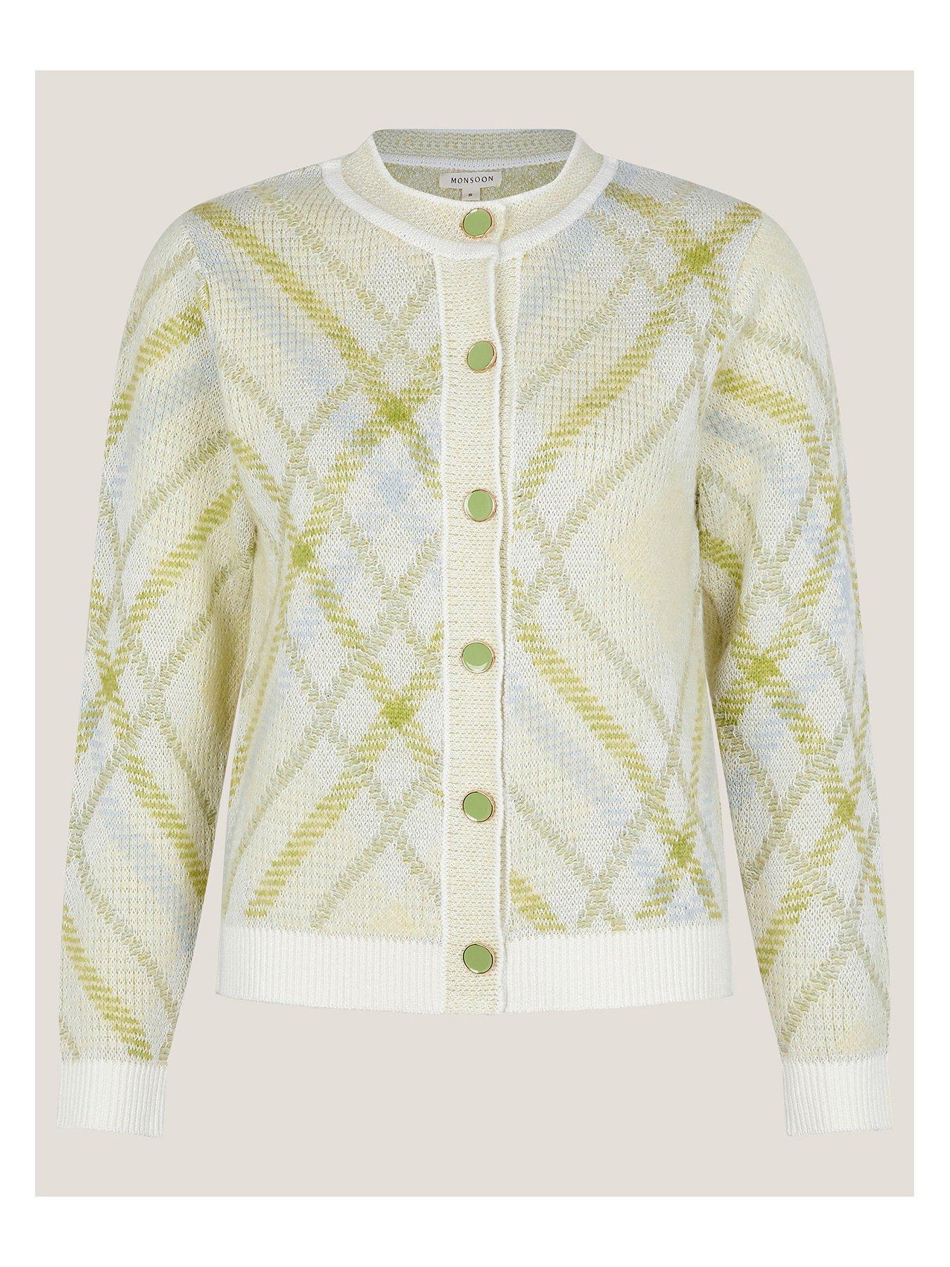  image of monsoon-ali-argyle-cardigan-ivory