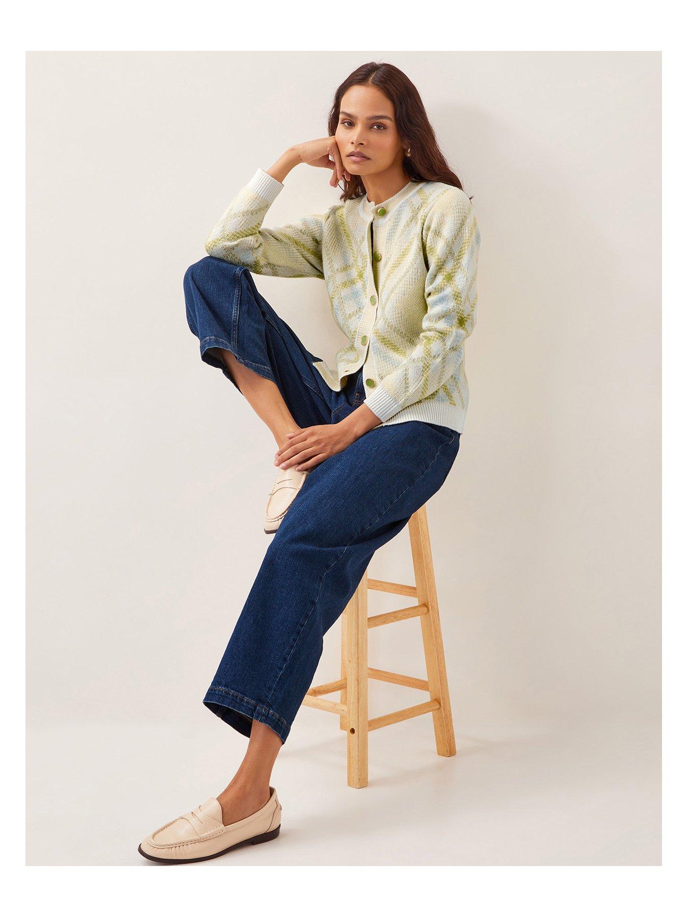  image of monsoon-ali-argyle-cardigan-ivory