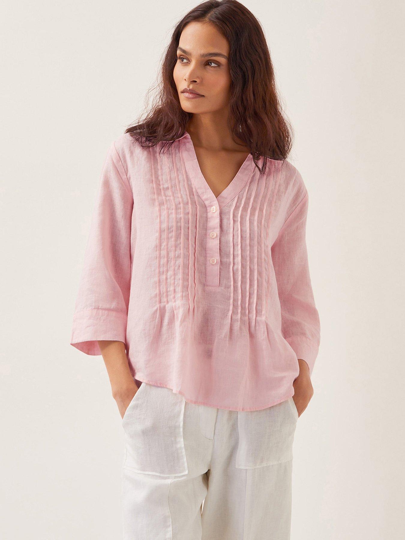 monsoon-elsie-linen-blouse-pink