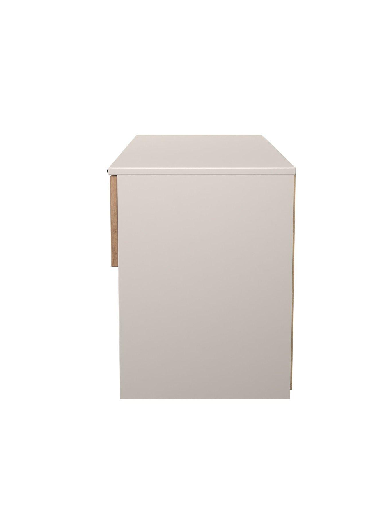 Image 6 of 6 of SWIFT Nefeli&nbsp;Ready Assembled 2 Drawer Double Chest - Oak/Taupe
