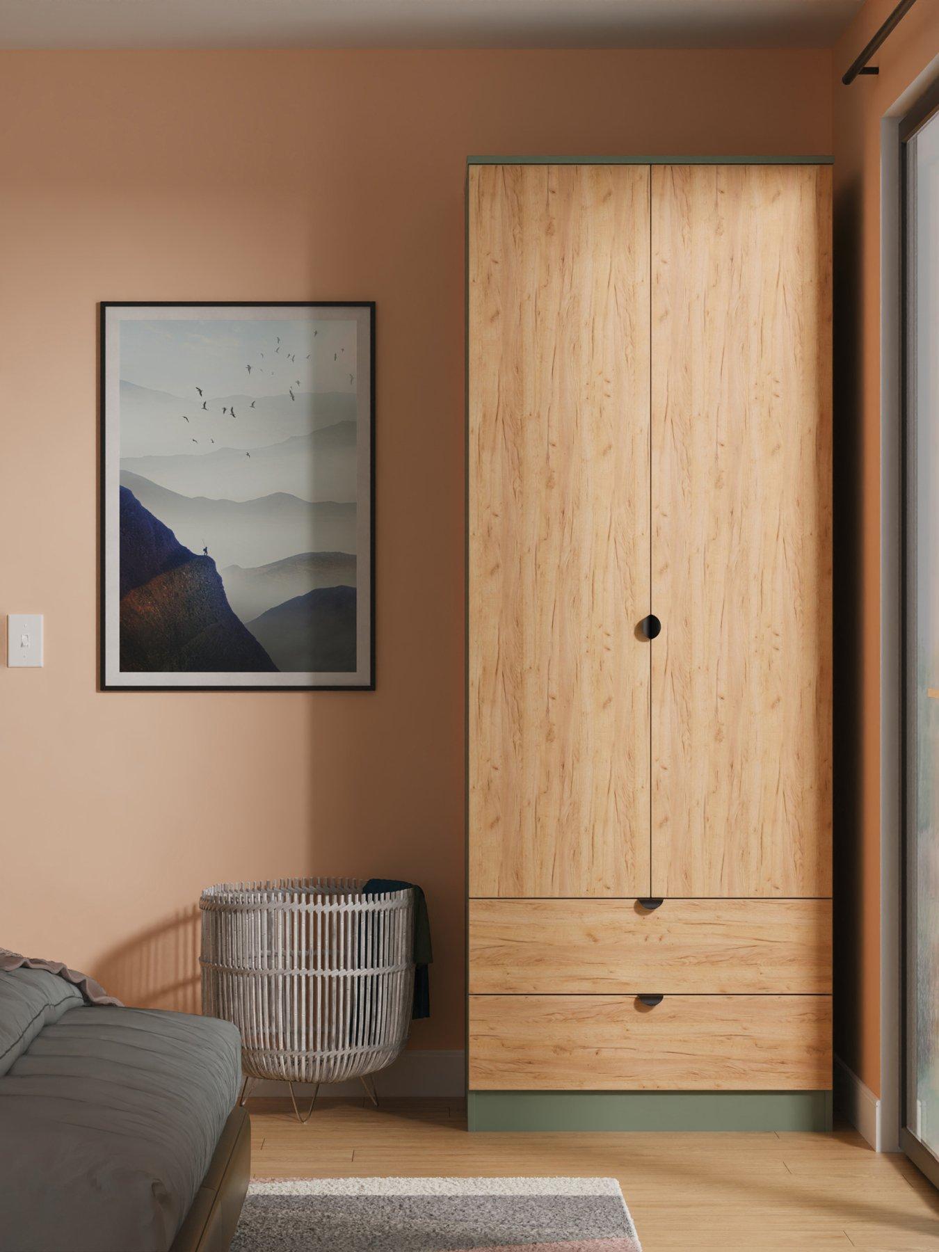 swift-nefeli-ready-assemblednbsp2-door-2-drawer-wardrobe-oaktaupe