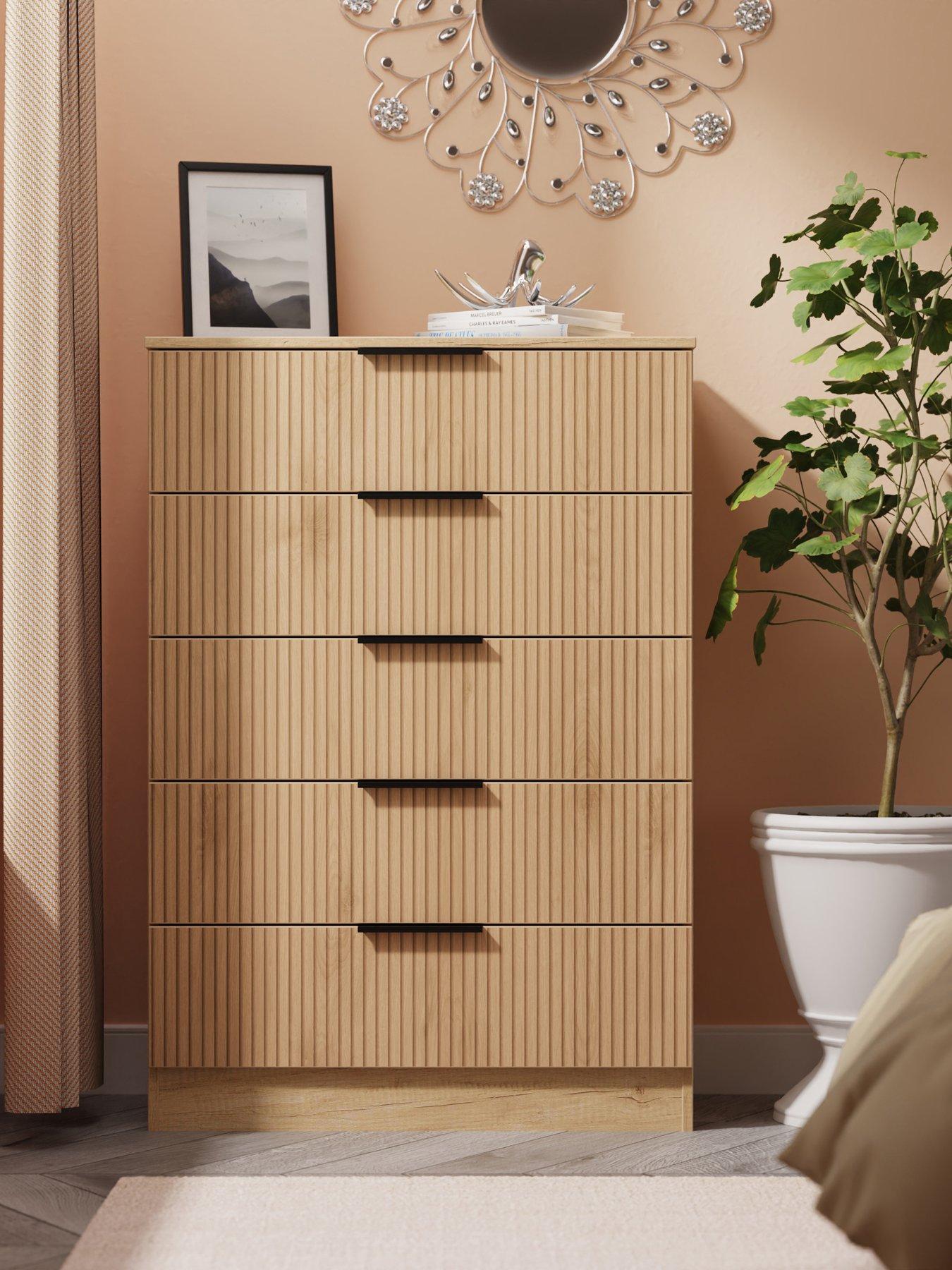 SWIFT Lane Ready Assembled 5 Drawer Chest