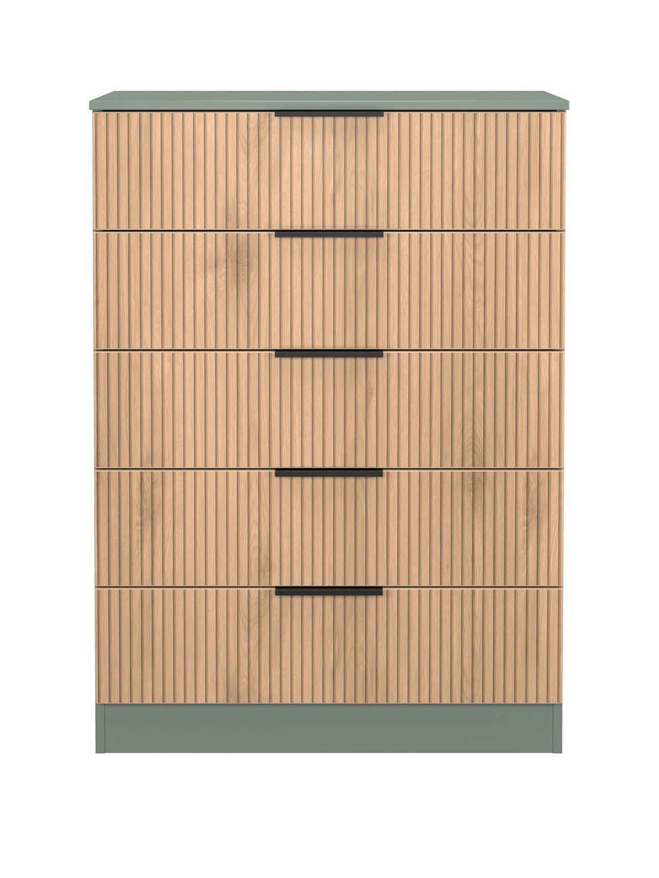 stillFront image of swift-lane-ready-assembled-5-drawer-chest-green