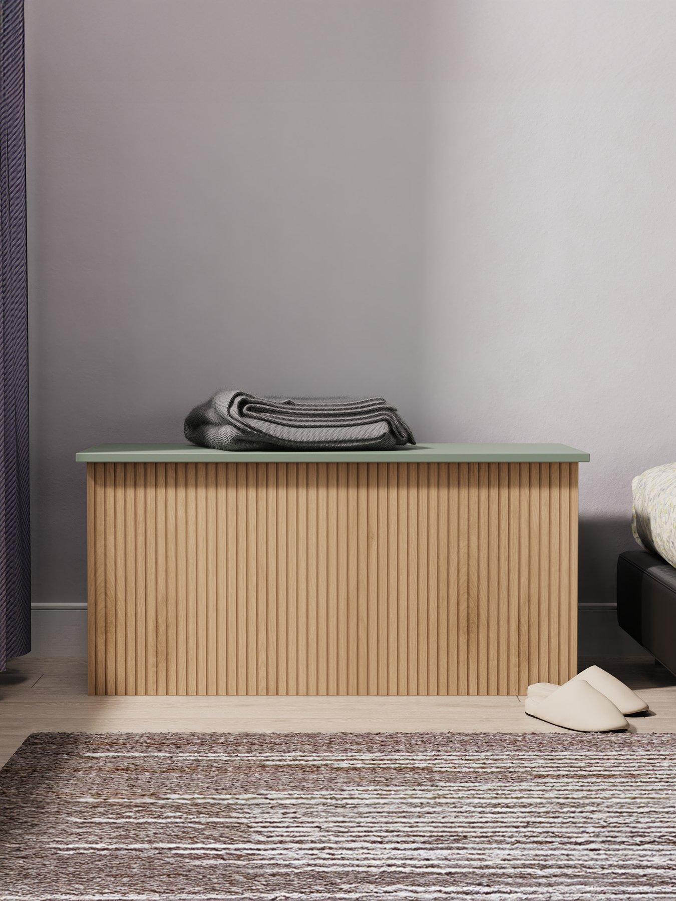 SWIFT Lane Ready Assembled Blanket Ottoman Box