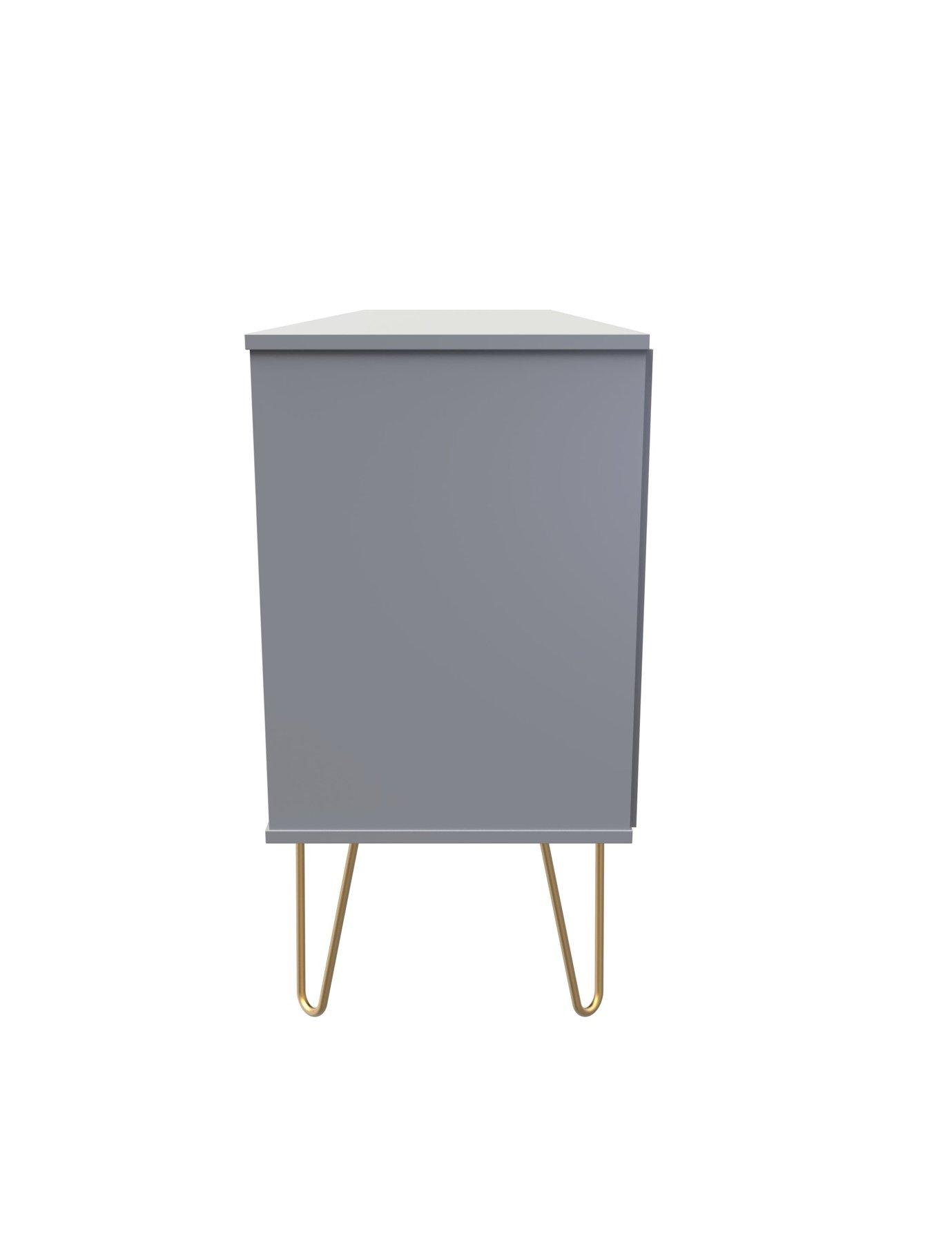Image 6 of 6 of SWIFT Andie Ready Assembled 6 Drawer Sideboard/TV Unit - Grey