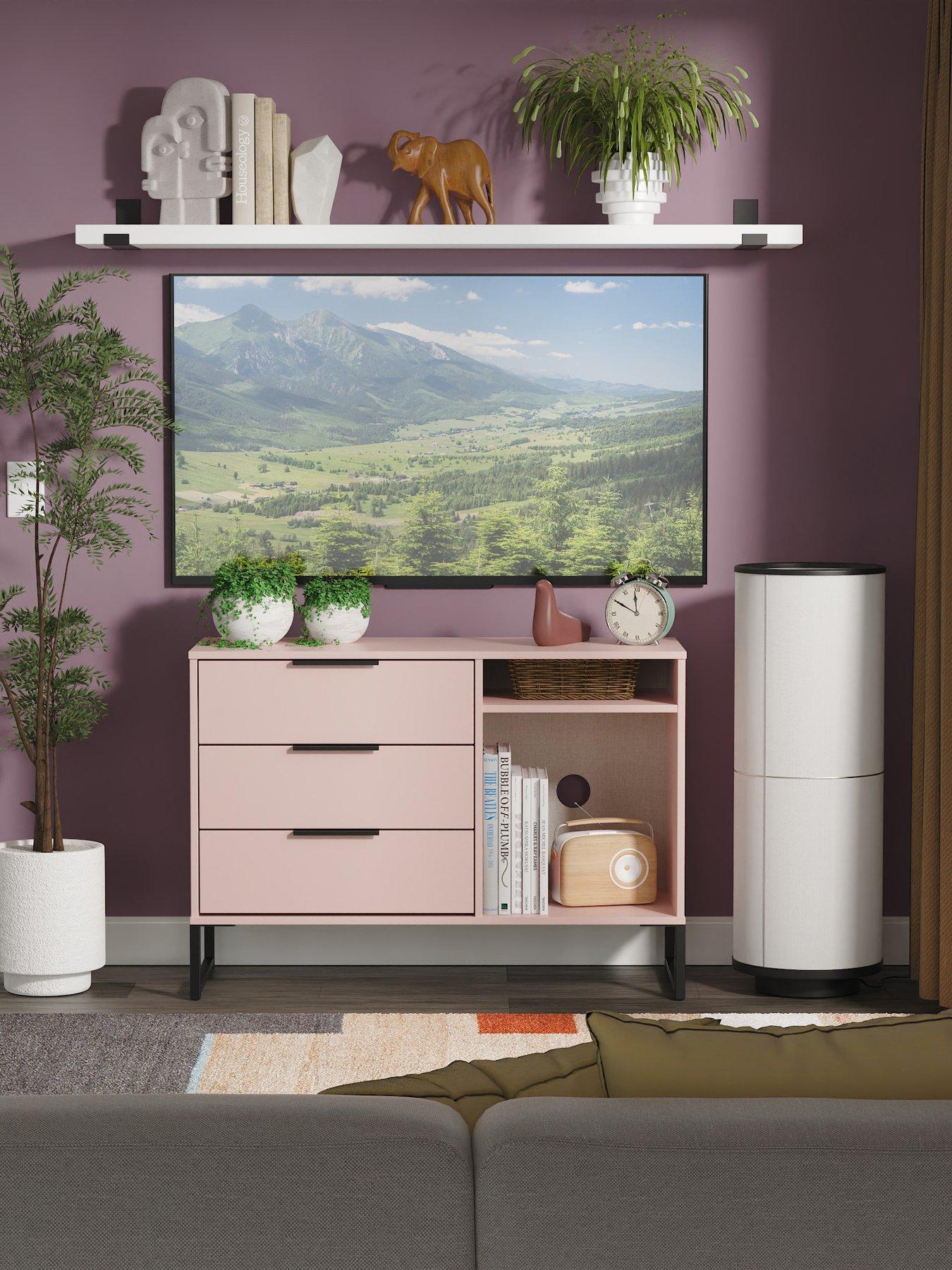 swift-emerson-ready-assembled-3-drawer-sideboardtvnbspunit-pink