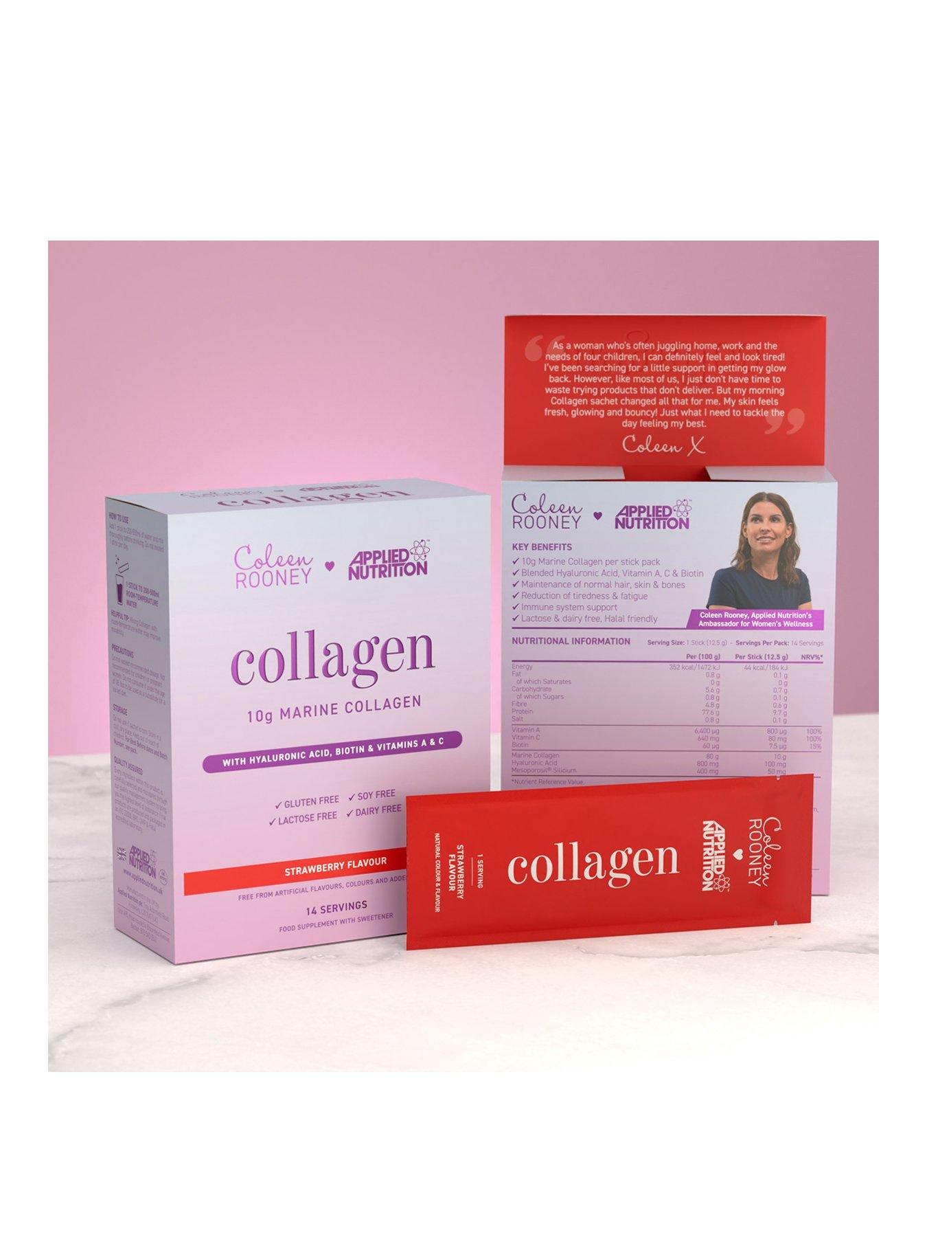  image of applied-nutrition-coleen-rooney-collagen-sachets-strawberry-14-sticks