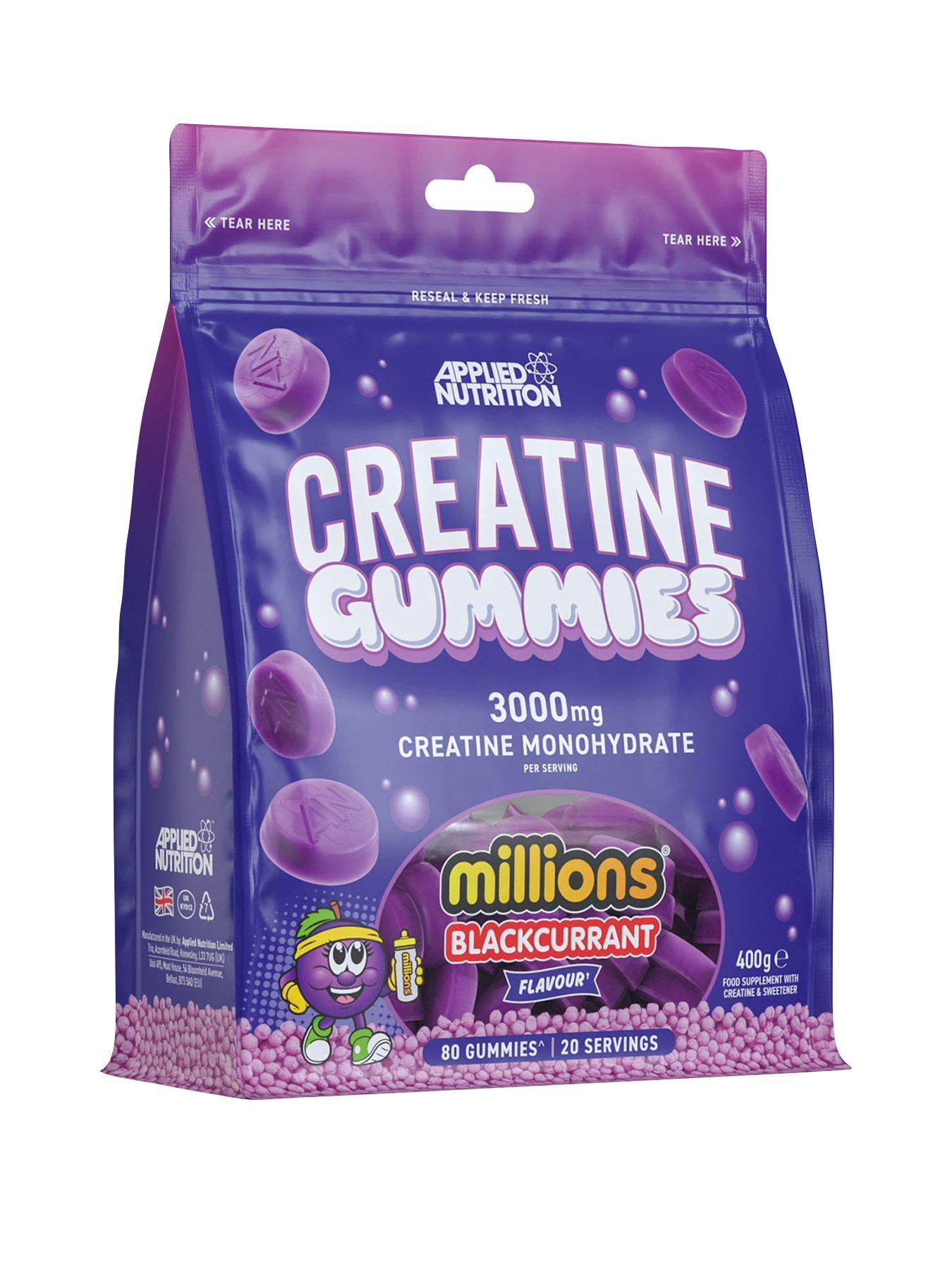  image of applied-nutrition-creatine-gummies-80-gummies-blackcurrant-millions