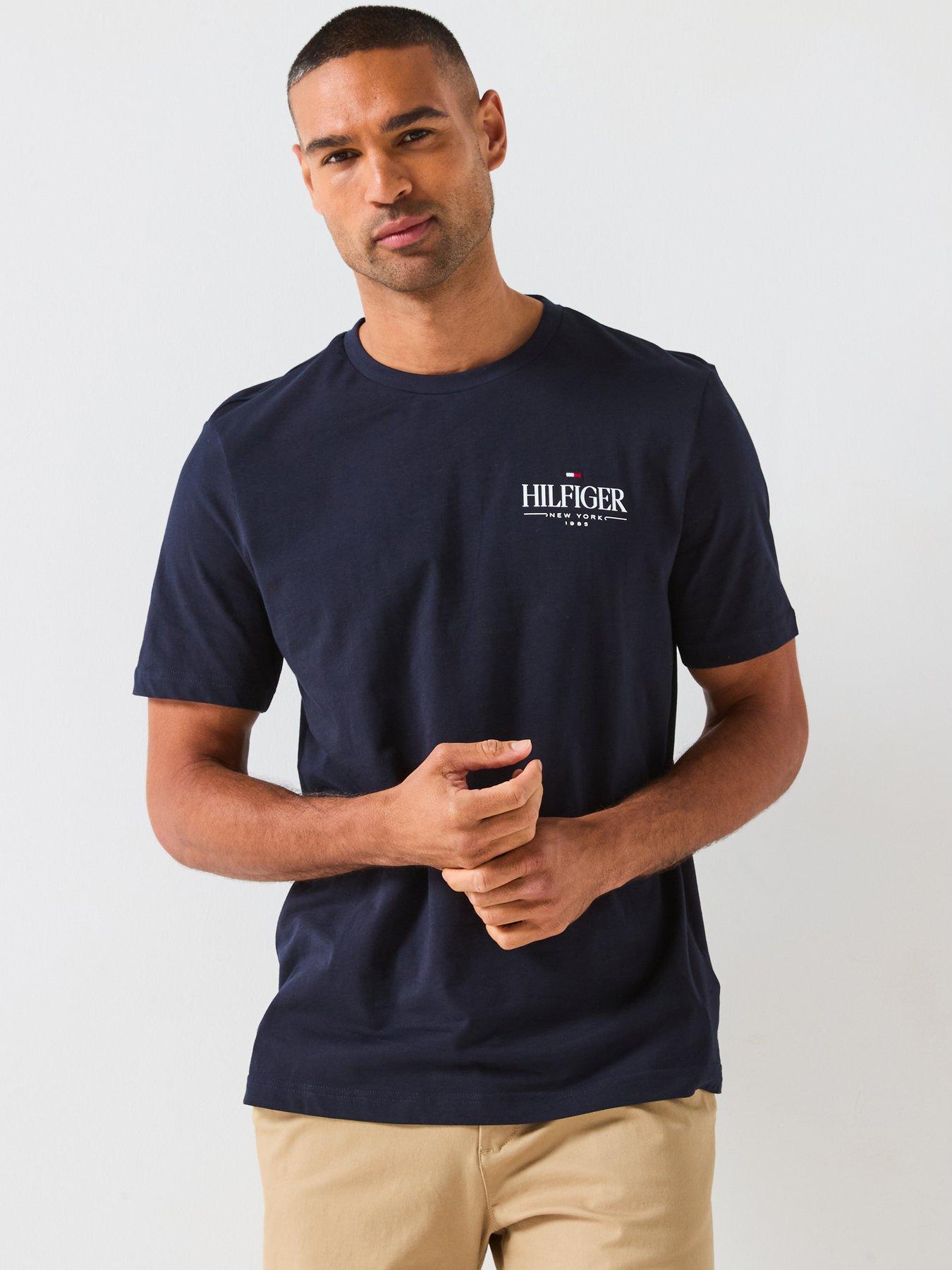 Tommy Hilfiger Stack Small Chest Logo T-Shirt - Navy
