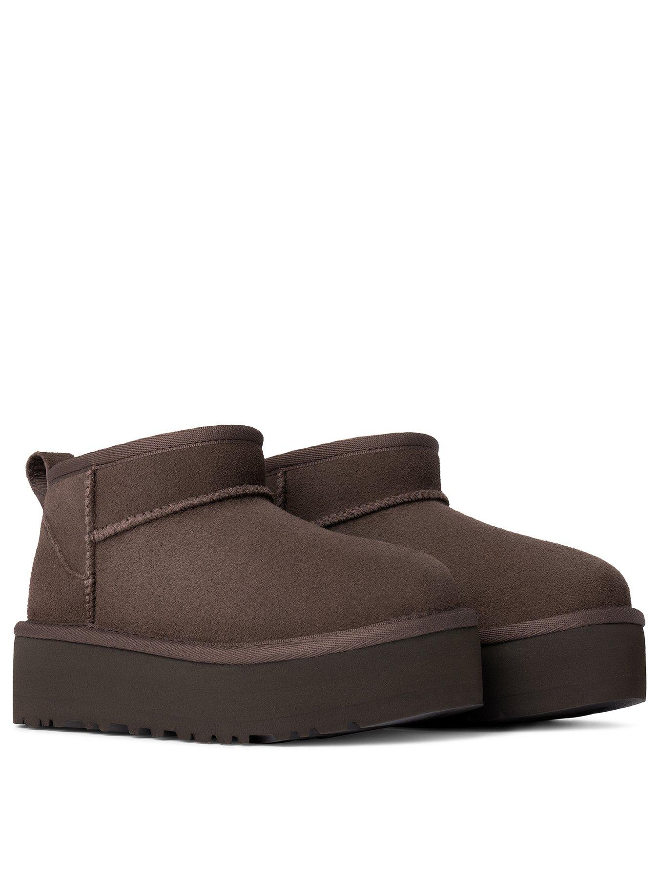  image of ugg-k-classic-ultra-mini-platform-bootsnbsp-dark-brown