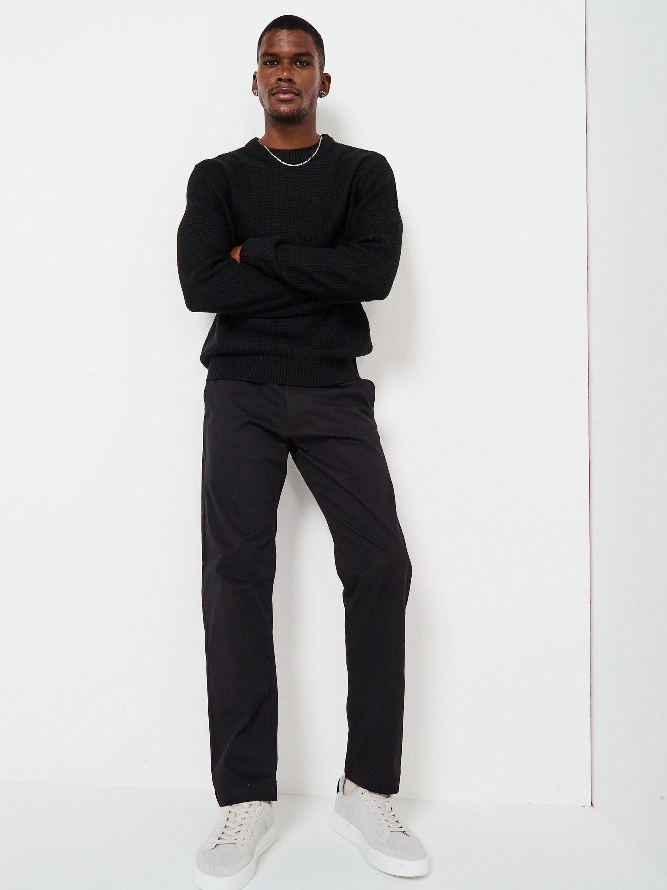 Image 3 of 6 of Jack & Jones Roy Knit Crew Neck Knitted Jumper - Black