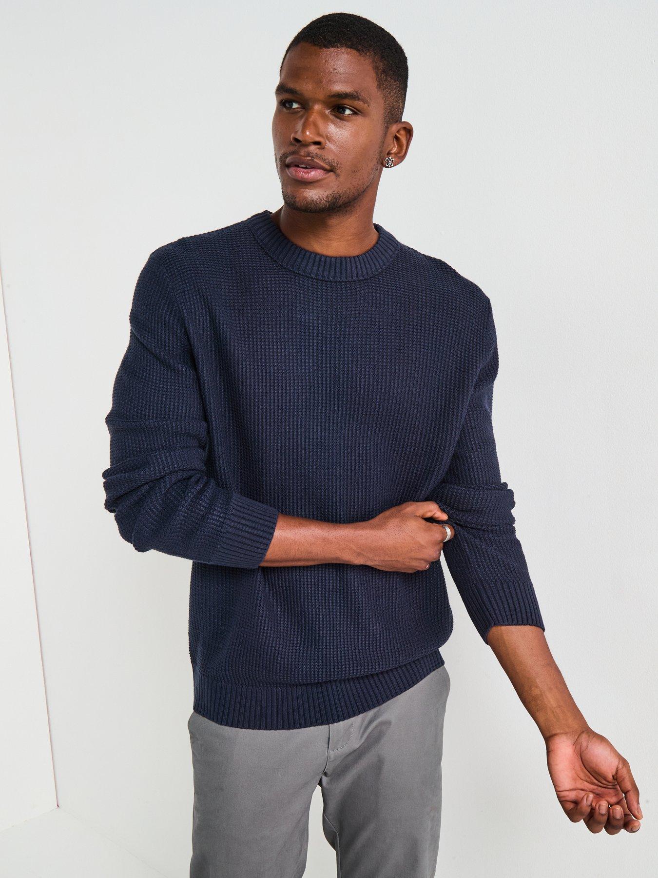 Image 6 of 6 of Jack & Jones Roy Knit Crew Neck Knitted Jumper - Navy