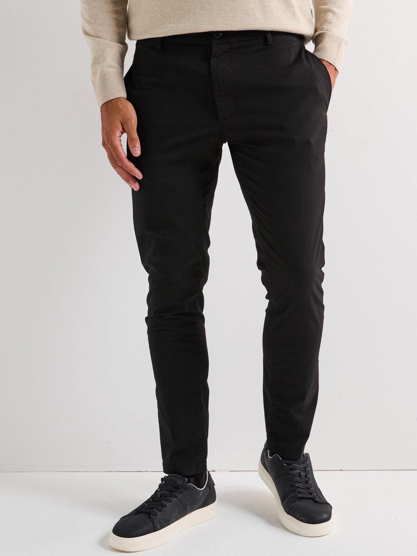 undefined Marco Flint Slim Fit Chinos - Black