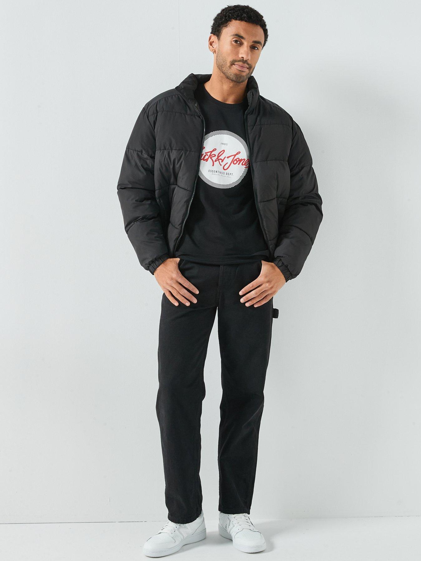  image of jack-jones-short-sleeve-logo-t-shirt-black