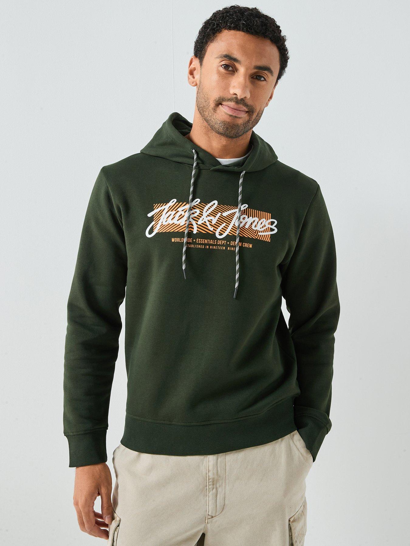 Jack & Jones Urban Graphic Hoodie - Khaki
